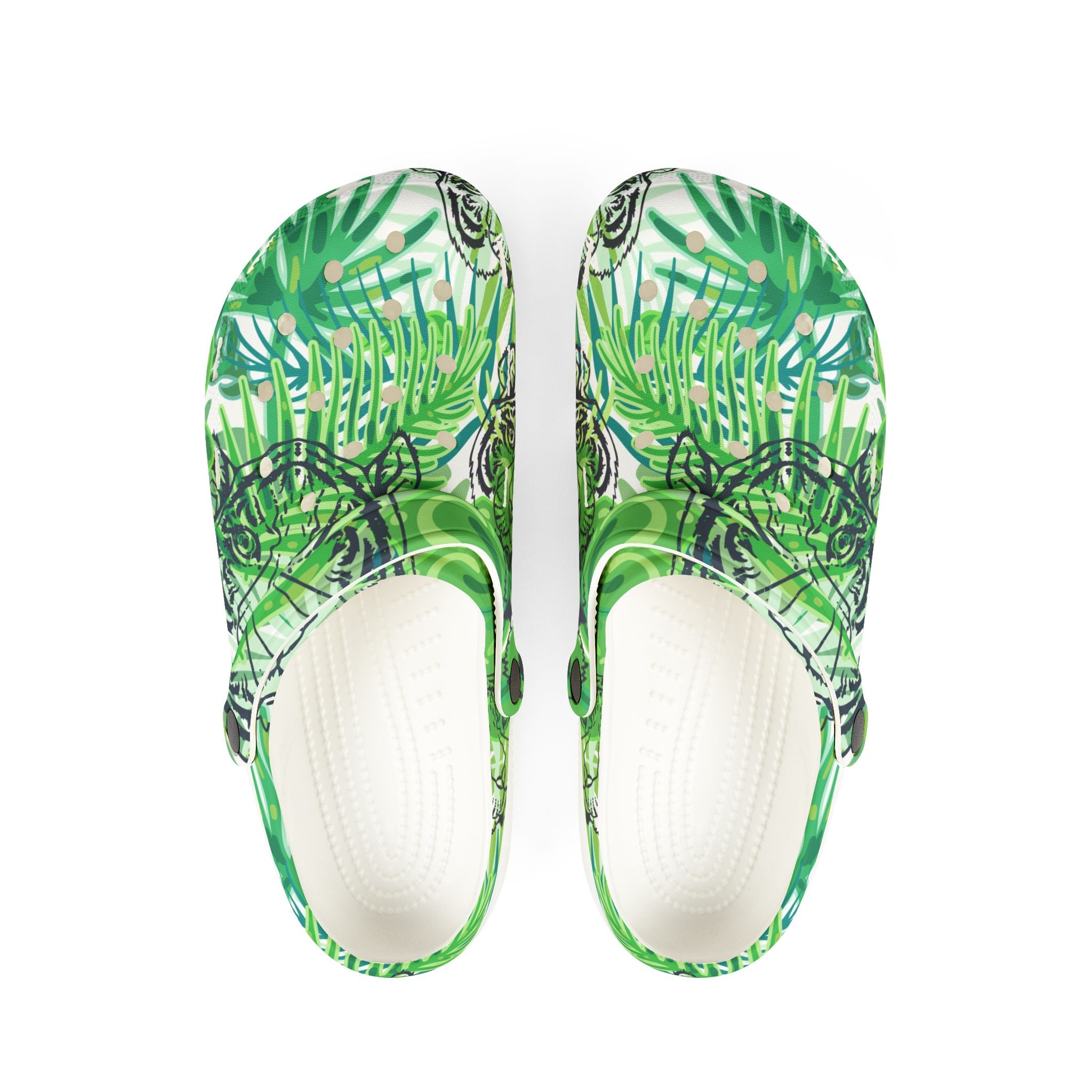 McIans Chartreuse Jungle EVA Foam Rubber Shoes (AOP), Artsulli - Art is Long, Life is Short, Shoes, Size, US 6 (Women's), Color, White, , , 68296117444118