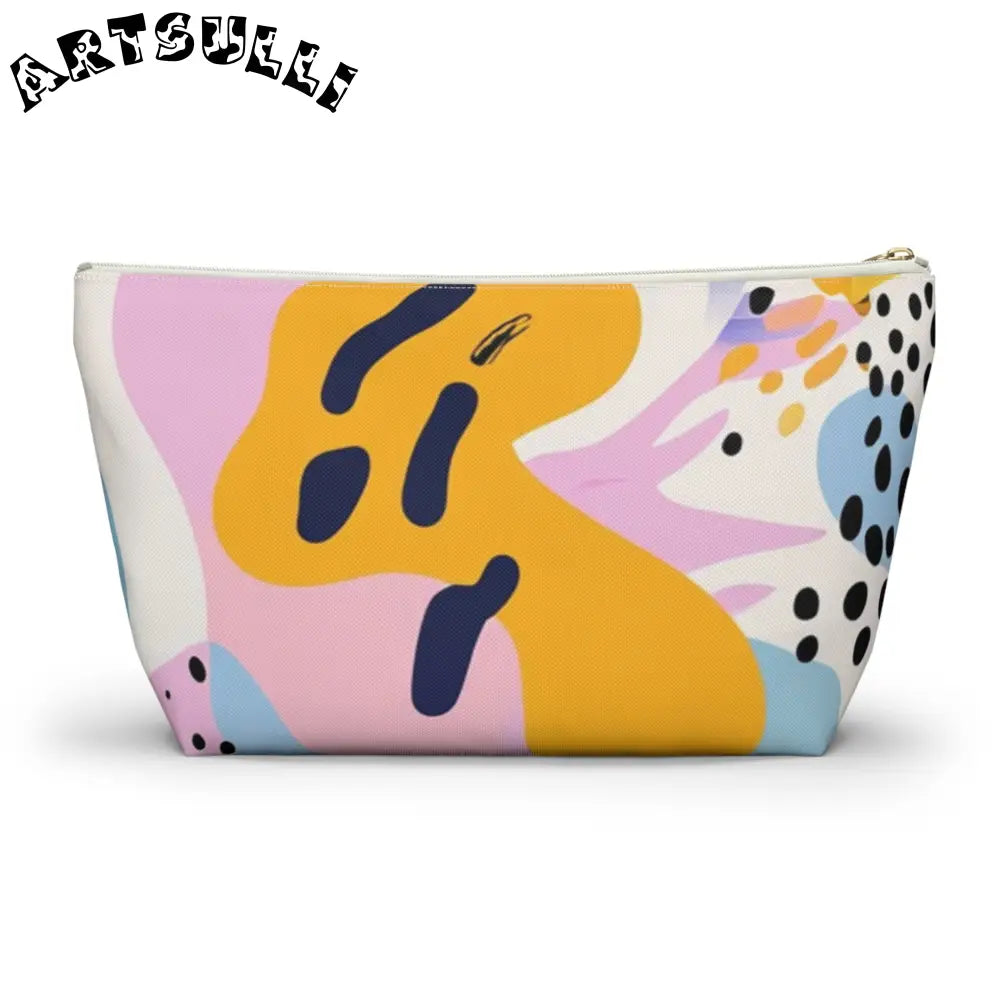 JAKKOUTTHEBXX Colorful Abstract Dots and Shapes Accessory Pouch w
