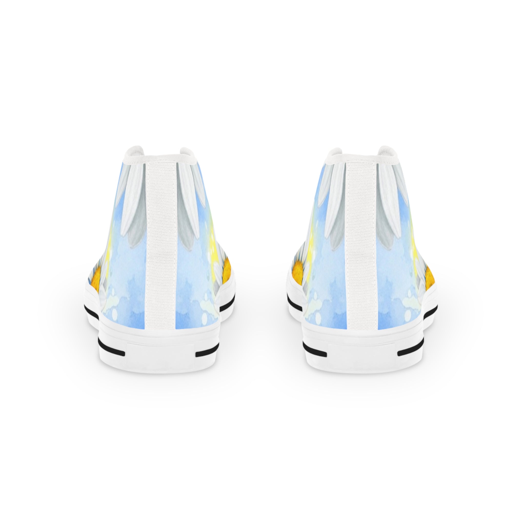 Daisies Men's High Top Sneakers, Artsulli - Art is Long, Life is Short, Shoes, , , , , , , 