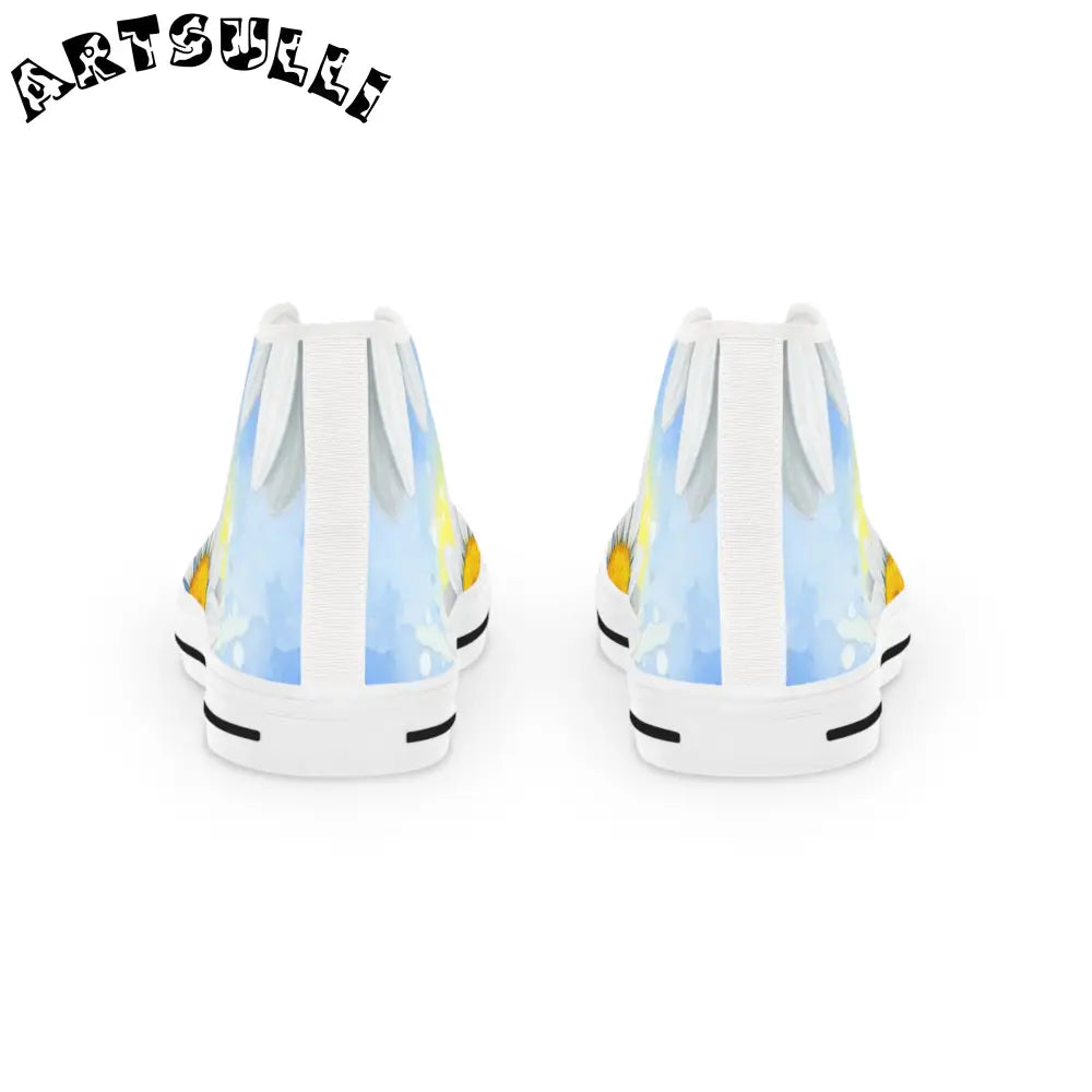 JAKKOUTTHEBXX Daisies Men’s High Top Sneakers JAKKOUTTHEBXX Artsulli
