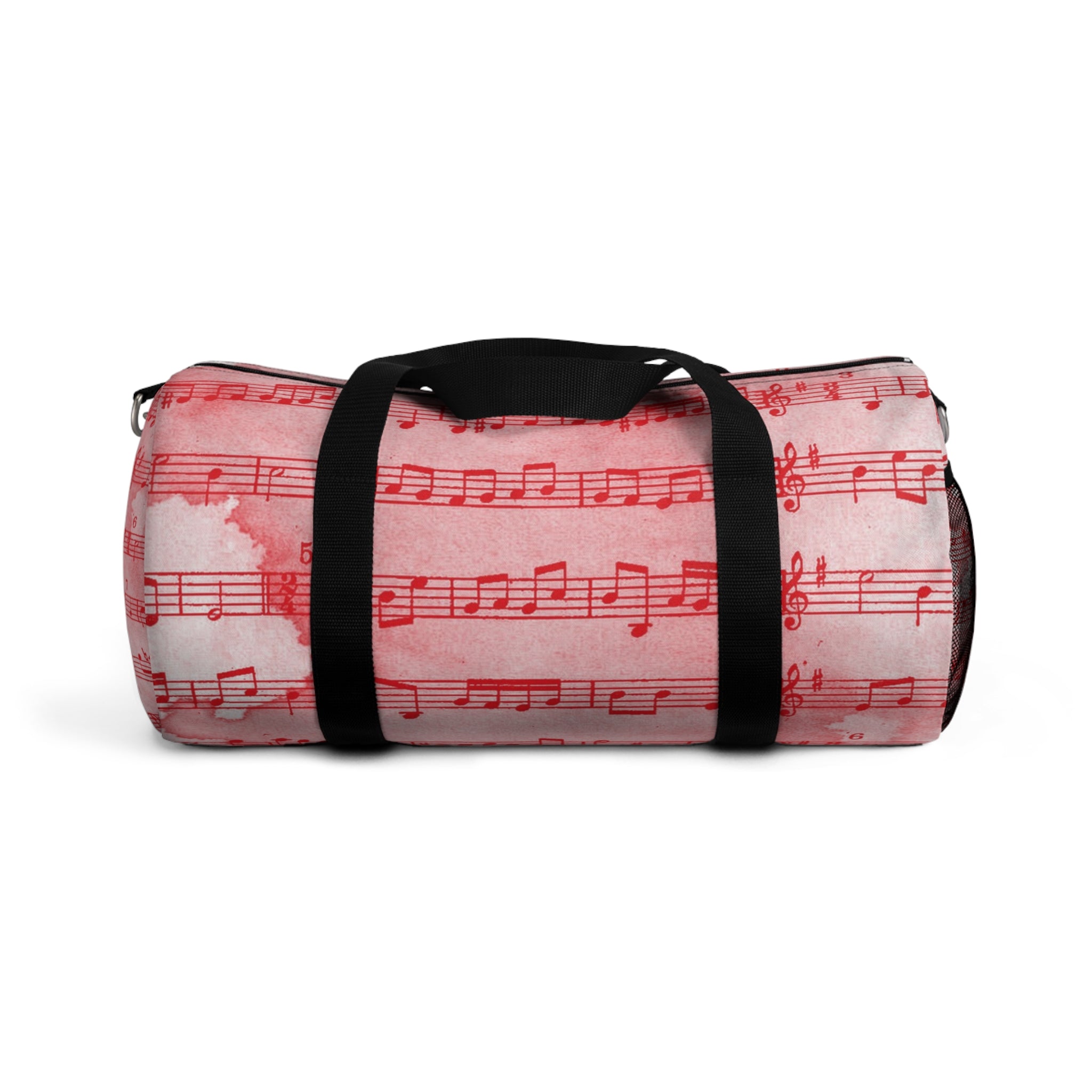 Drip Spill Type Beat Sheet Music Red Duffel Bag, Artsulli - Art is Long, Life is Short, Bags, Size, Small, , , , , 17260041437769996337