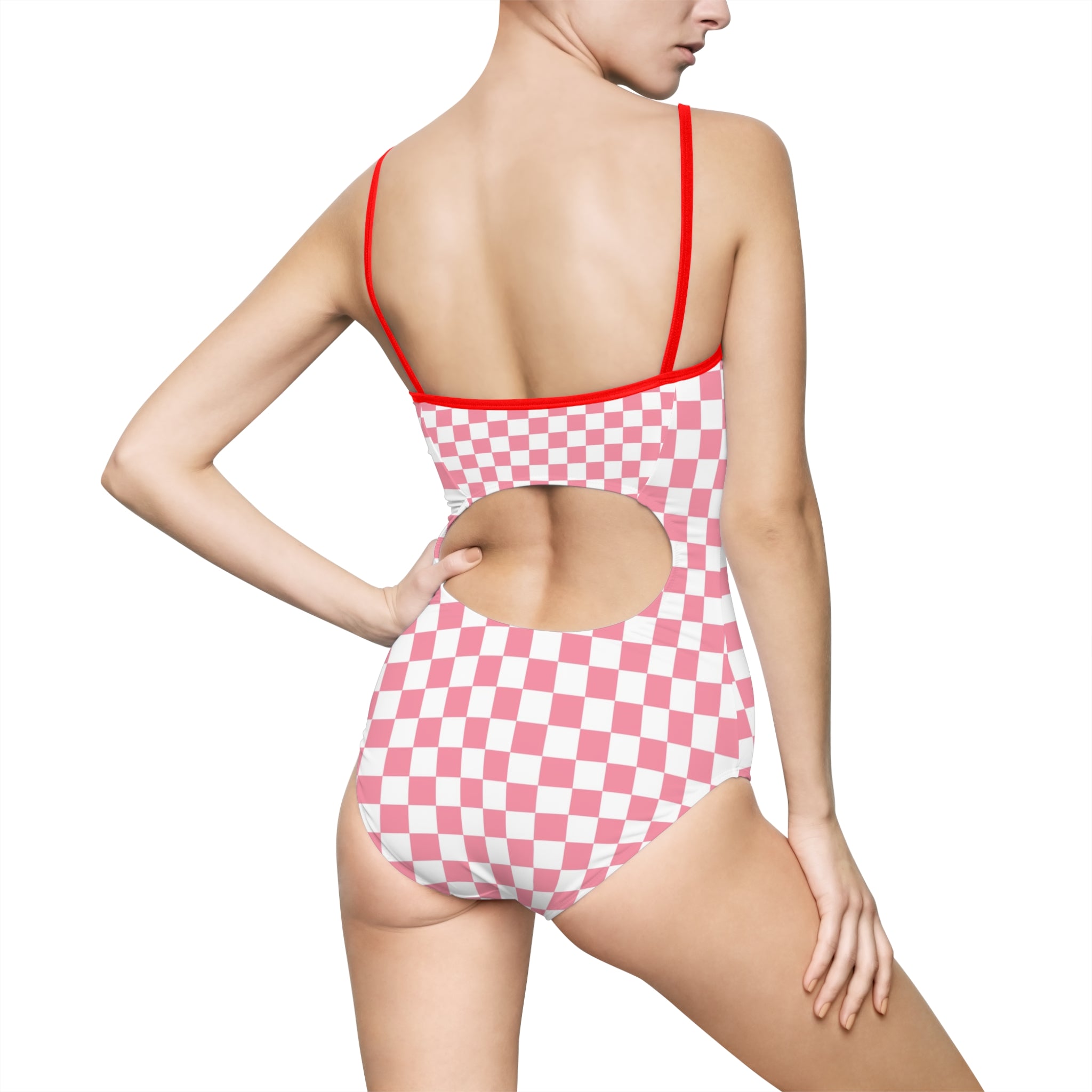 Brigandine Checkered Scene Women's One-piece Swimsuit (AOP)
