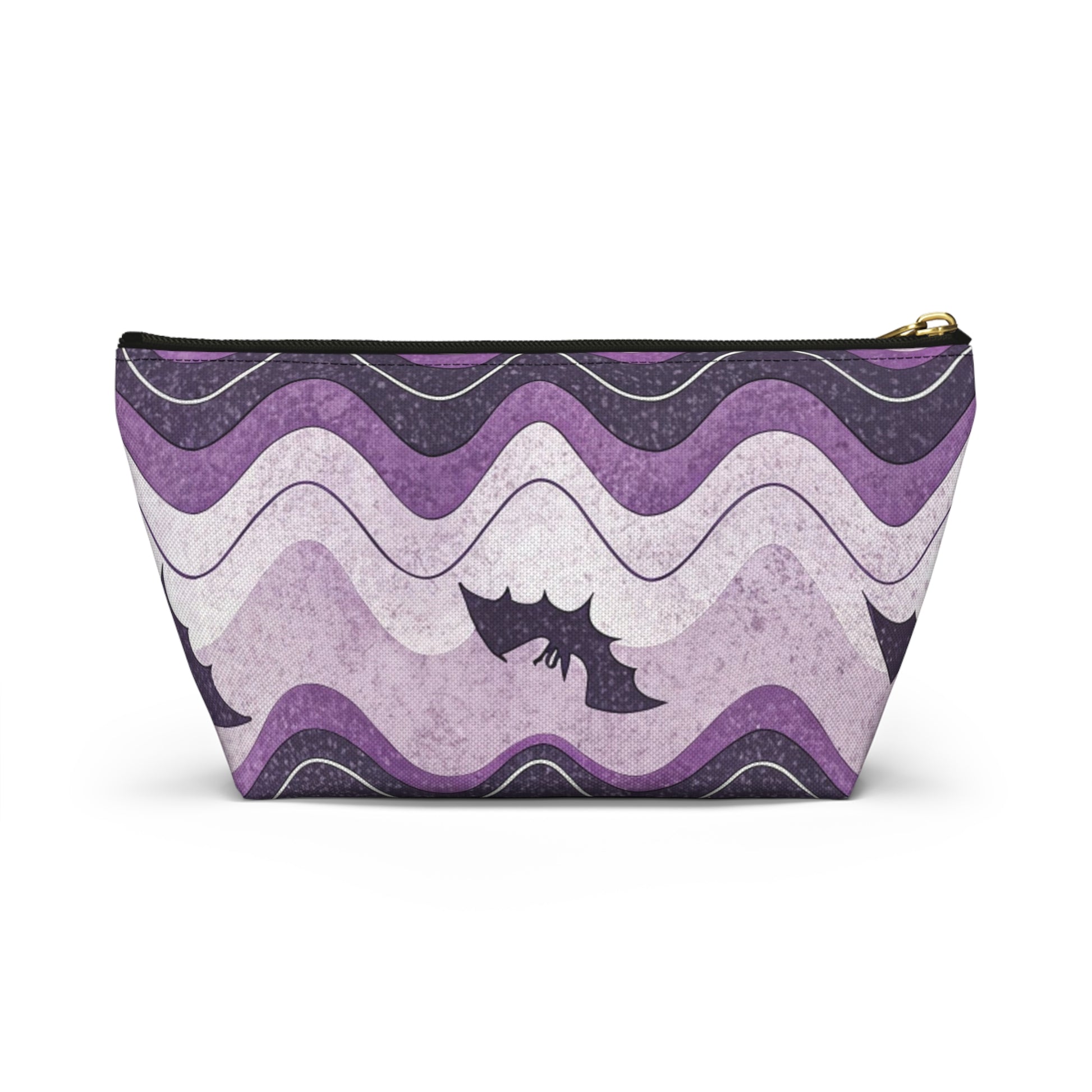 Bat Wave Accessory Pouch w T-bottom, Artsulli - Art is Long, Life is Short, Bags, , , , , , , 