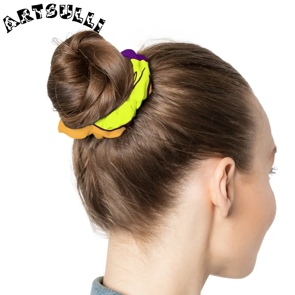 JAKKOUTTHEBXX Trippy Sour Face Rave Scrunchie JAKKOUTTHEBXX Artsulli