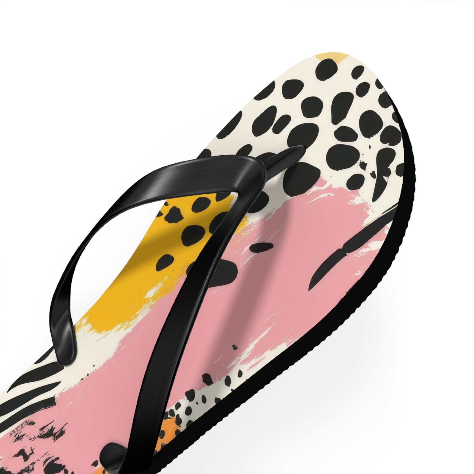 Rae Zebra Rhapsody II Flip Flops, Artsulli - Art is Long, Life is Short, Shoes, , , , , , , 