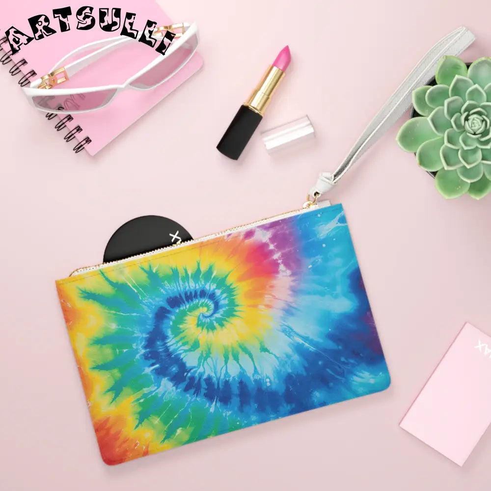 JAKKOUTTHEBXX Saffiano Tie Dye Spiral Clutch Bag 2025