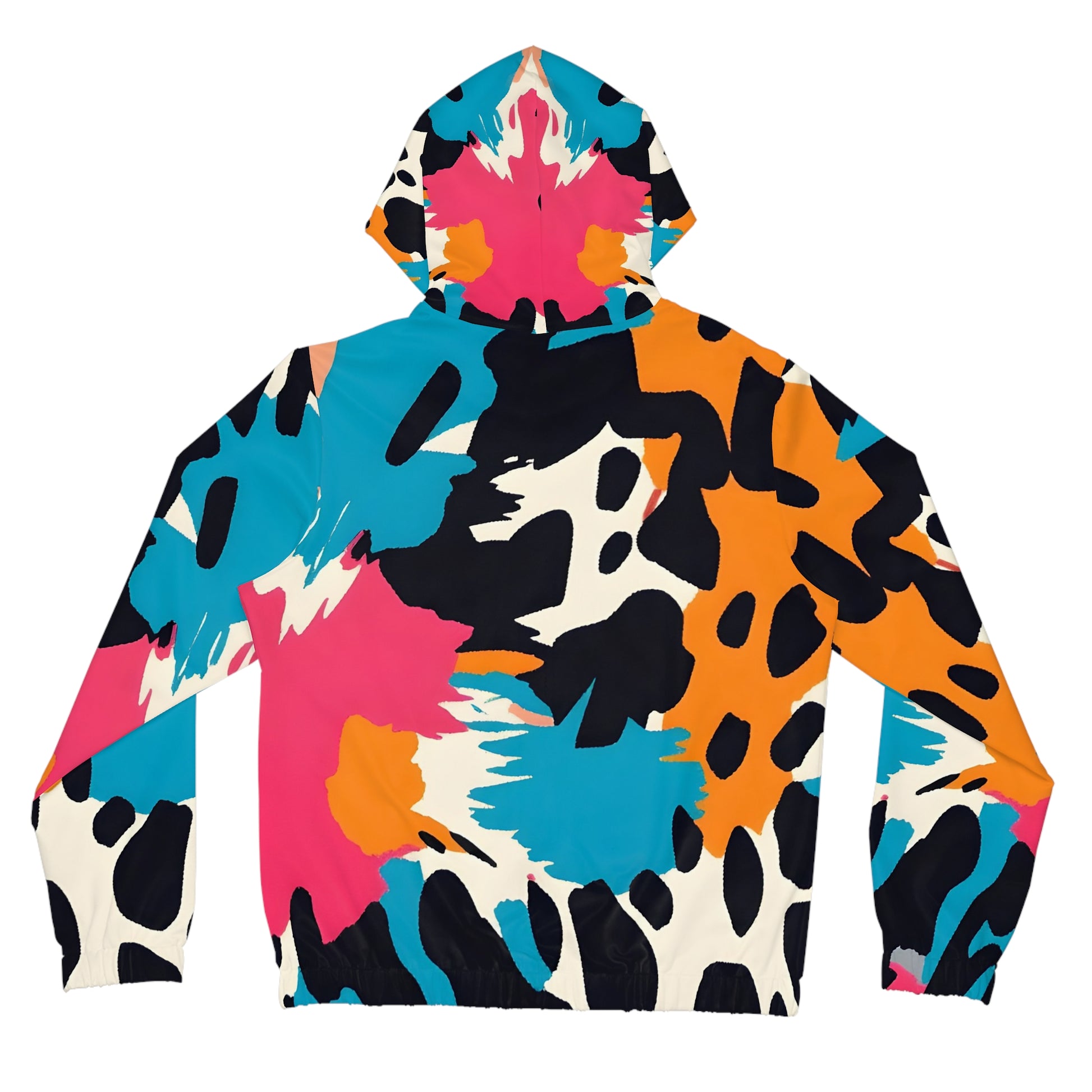 Wild Brush Strokes x Animal Print Multi-Color Women’s Full-Zip Hoodie (AOP), Artsulli - Art is Long, Life is Short, All Over Prints, , , , , , , 