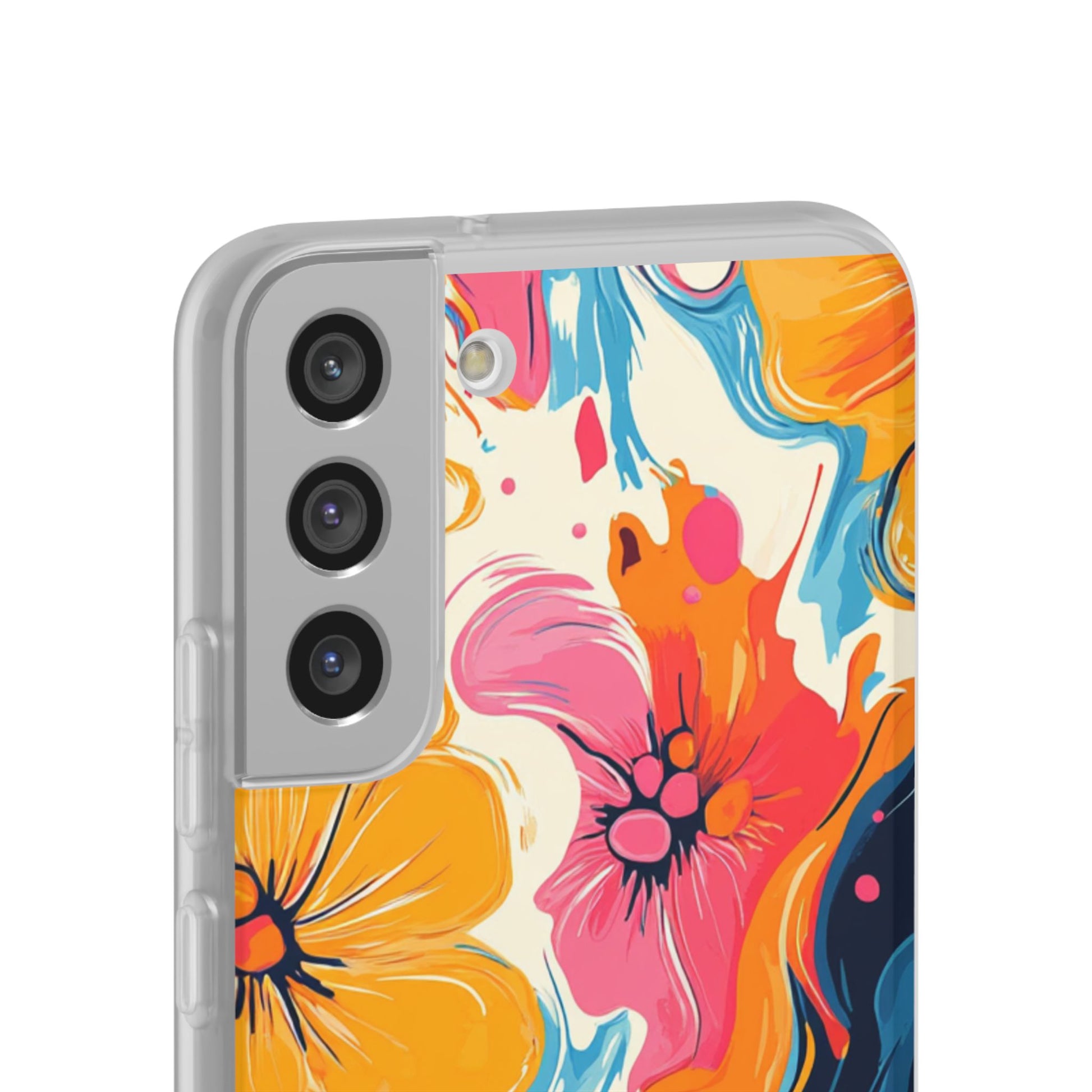 Vibrant Abstract Floral Flexi Case, Artsulli - Art is Long, Life is Short, Phone Case, , , , , , , 