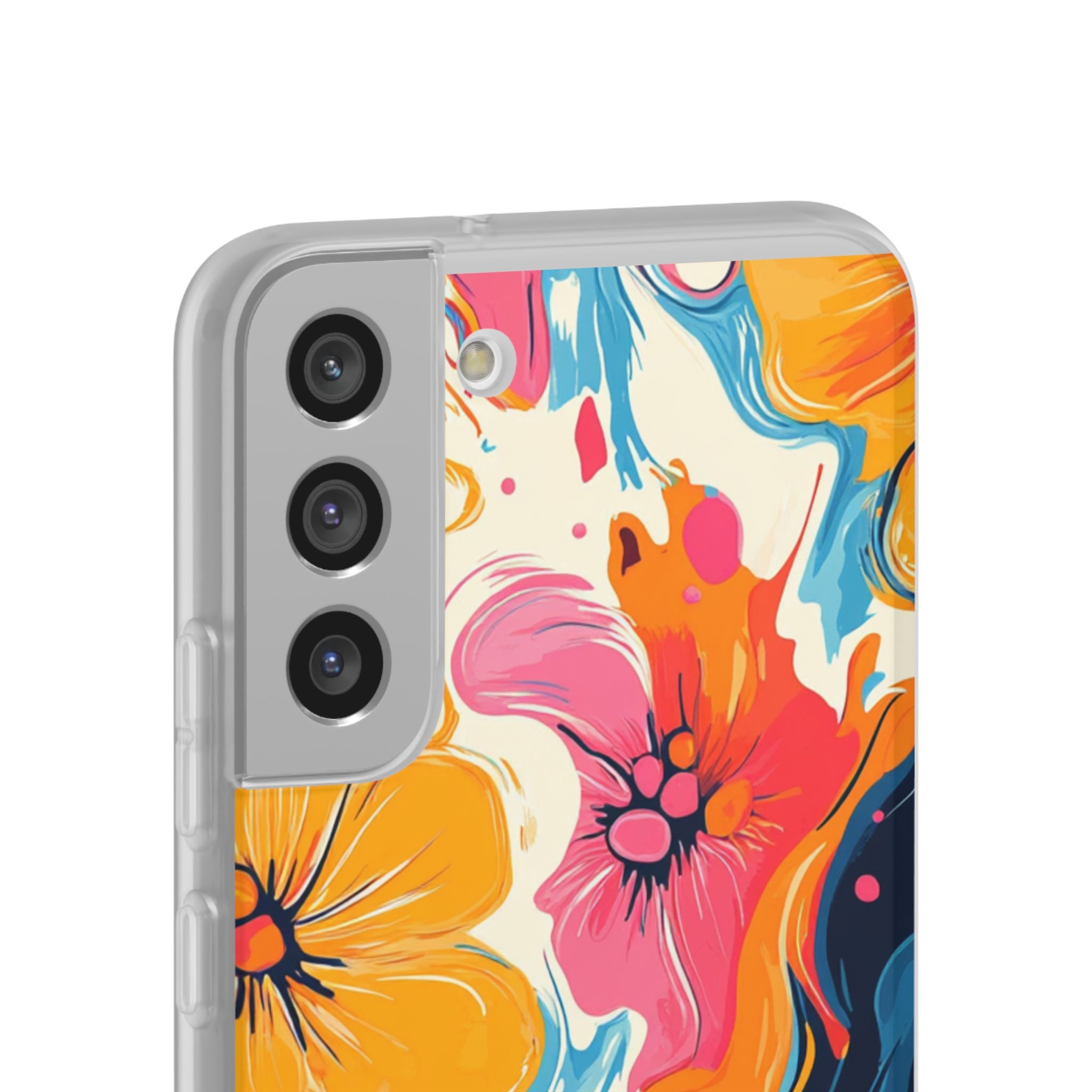Vibrant Abstract Floral Flexi Case, Artsulli - Art is Long, Life is Short, Phone Case, , , , , , , 