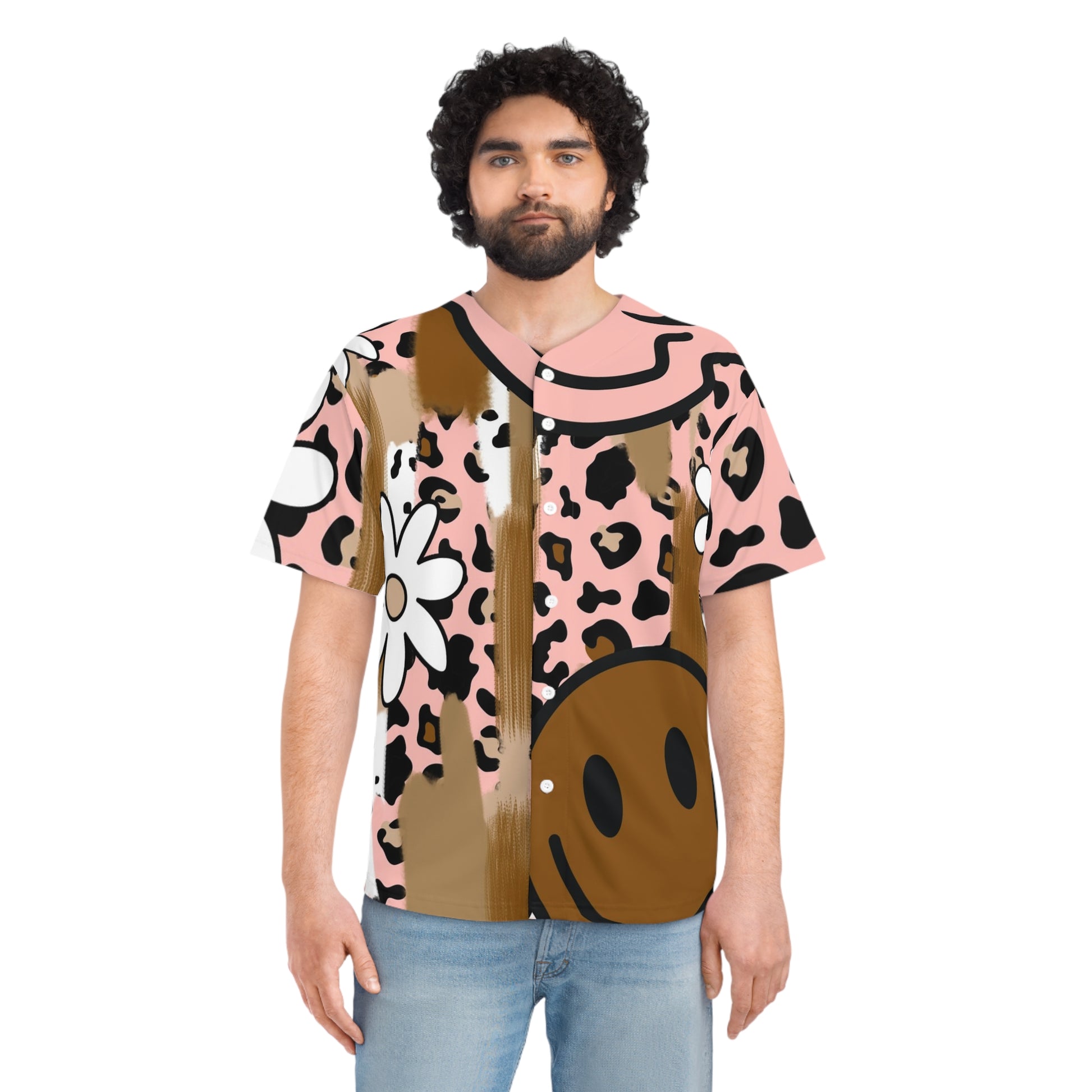 Sutfin Ghosts Pop Art Men's Baseball Jersey (AOP), Artsulli - Art is Long, Life is Short, All Over Prints, , , , , , , 