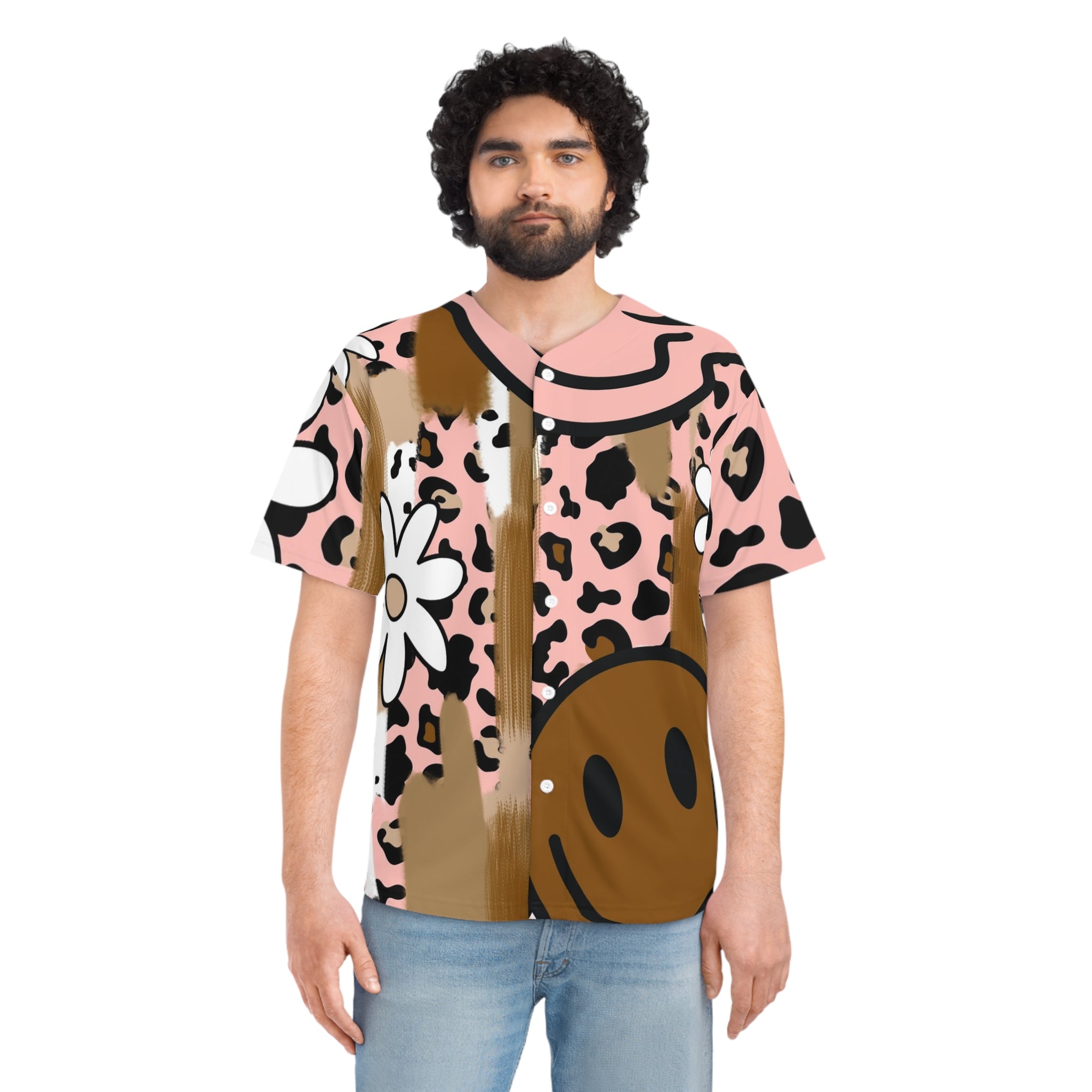 Sutfin Ghosts Pop Art Men's Baseball Jersey (AOP), Artsulli - Art is Long, Life is Short, All Over Prints, , , , , , , 