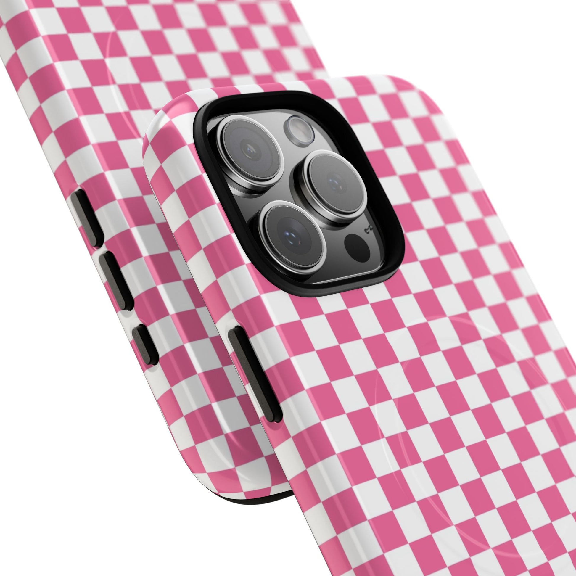 Yuyushiki Pink Check Tough Magnetic Cases, Artsulli - Art is Long, Life is Short, Phone Case, , , , , , , 