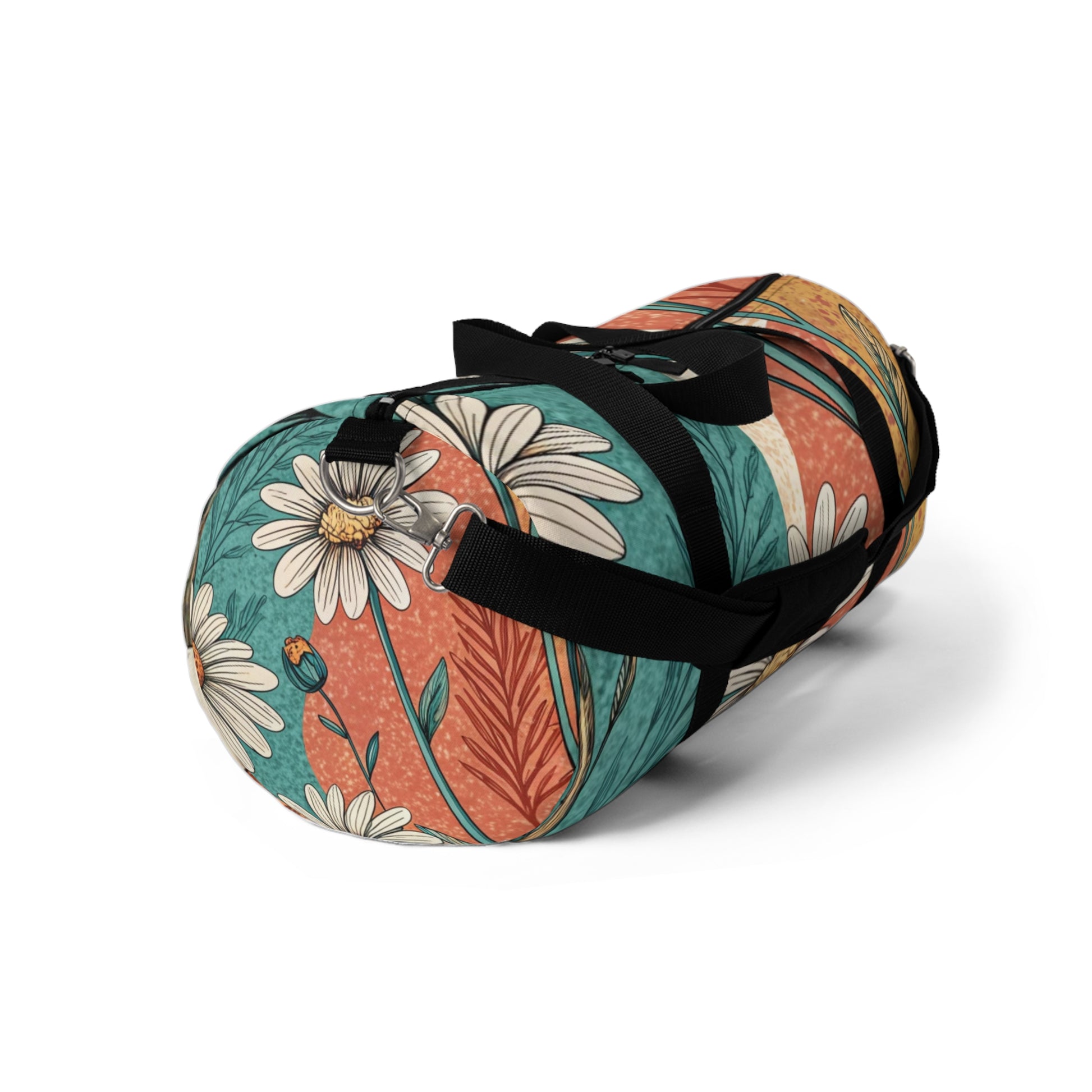 Retro Daisy Dream Duffel Bag, Artsulli - Art is Long, Life is Short, Bags, , , , , , , 