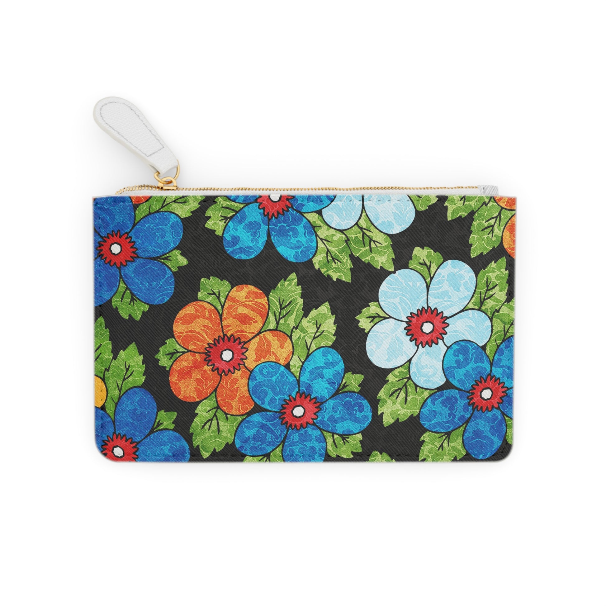 Groovy Black Floral Kl Mini Clutch Bag, Artsulli - Art is Long, Life is Short, Bags, , , , , , , 
