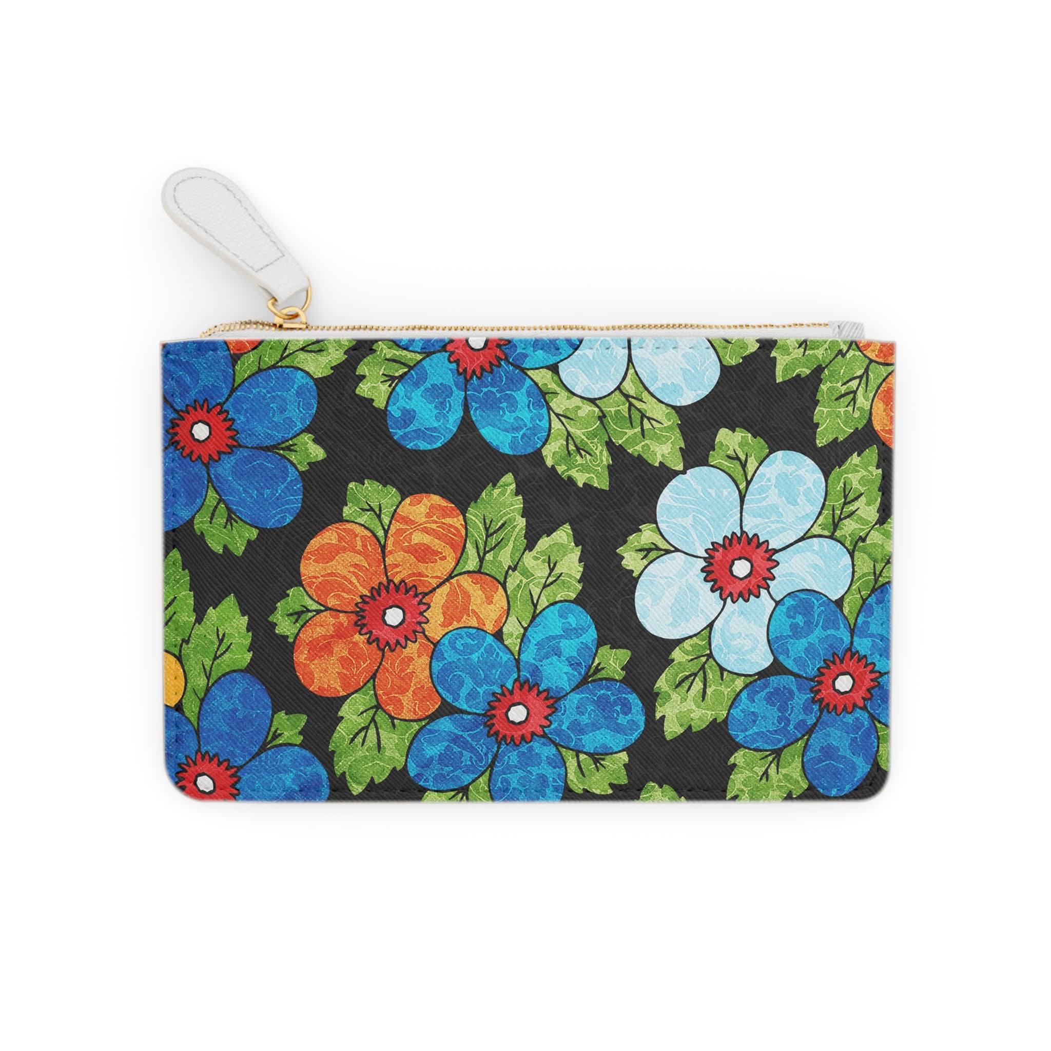 Groovy Black Floral Kl Mini Clutch Bag, Artsulli - Art is Long, Life is Short, Bags, , , , , , , 