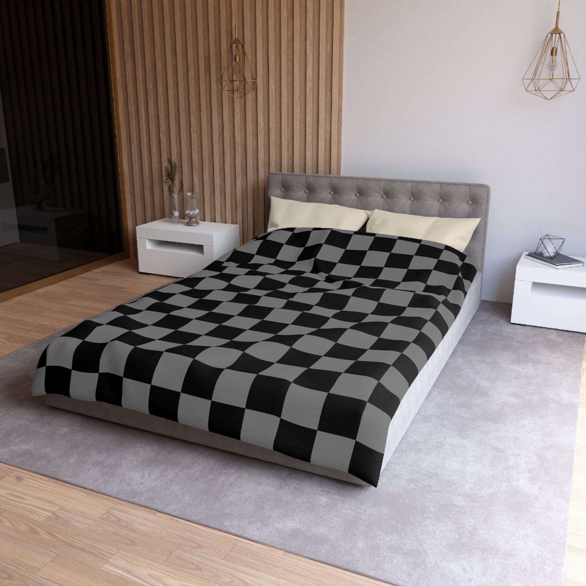 8K Void Surfer Microfiber Duvet Cover, Artsulli - Art is Long, Life is Short, Home Decor, , , , , , , 