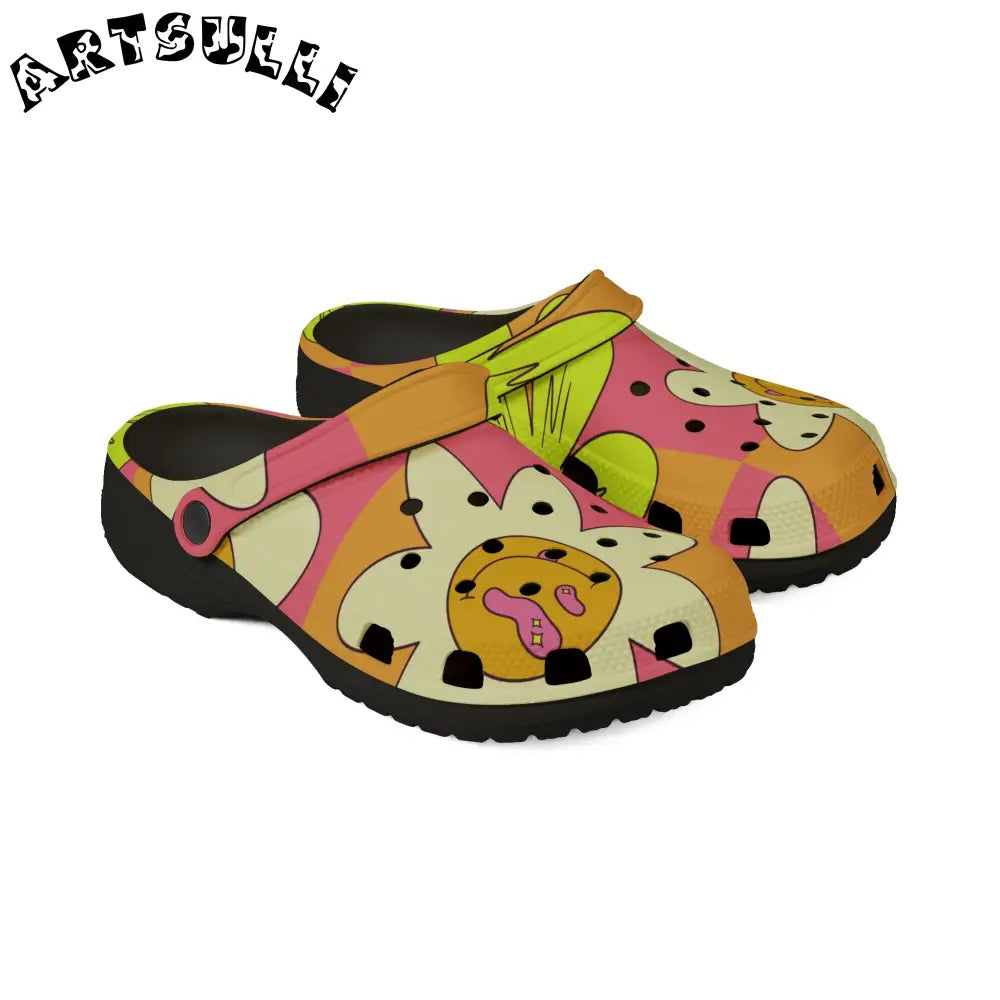 JAKKOUTTHEBXX Trippy Sour Face Rave EVA Foam Rubber Shoes (AOP)