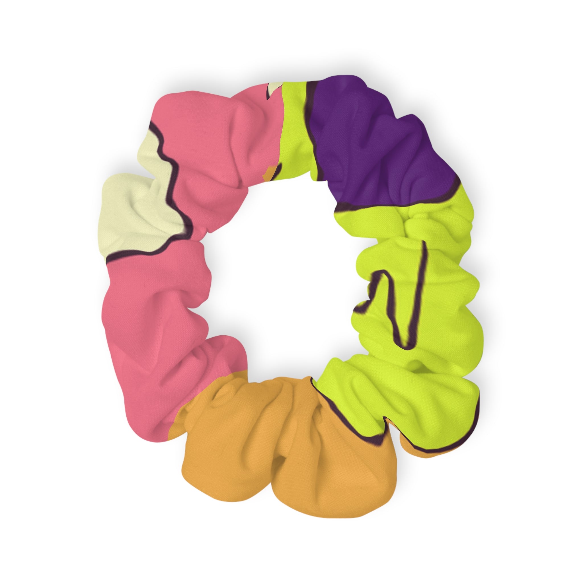 Trippy Sour Face Rave Scrunchie, Artsulli - Art is Long, Life is Short, Accessories, Size, 4'' × 4'', , , , , 13929087576854