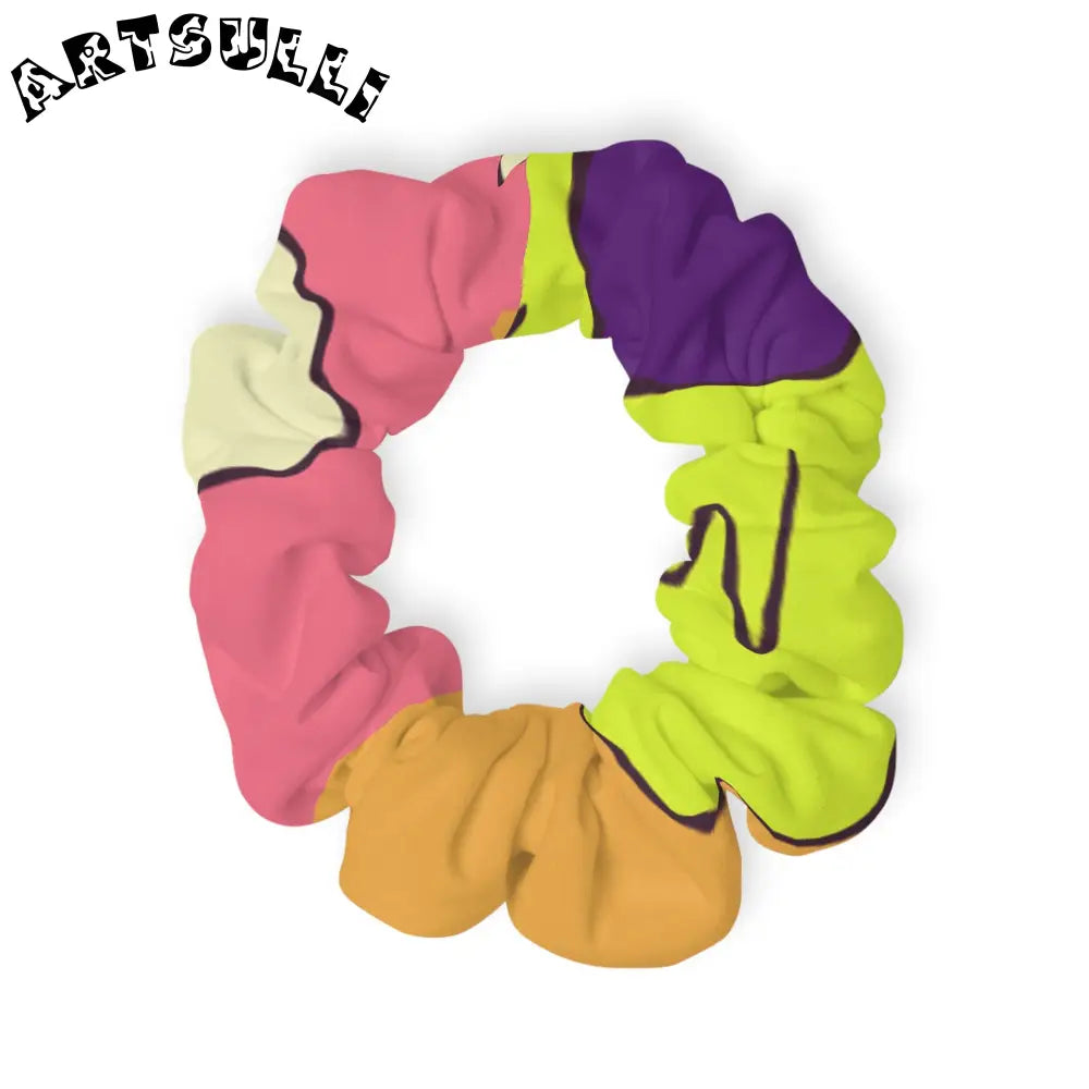 JAKKOUTTHEBXX Trippy Sour Face Rave Scrunchie JAKKOUTTHEBXX Artsulli