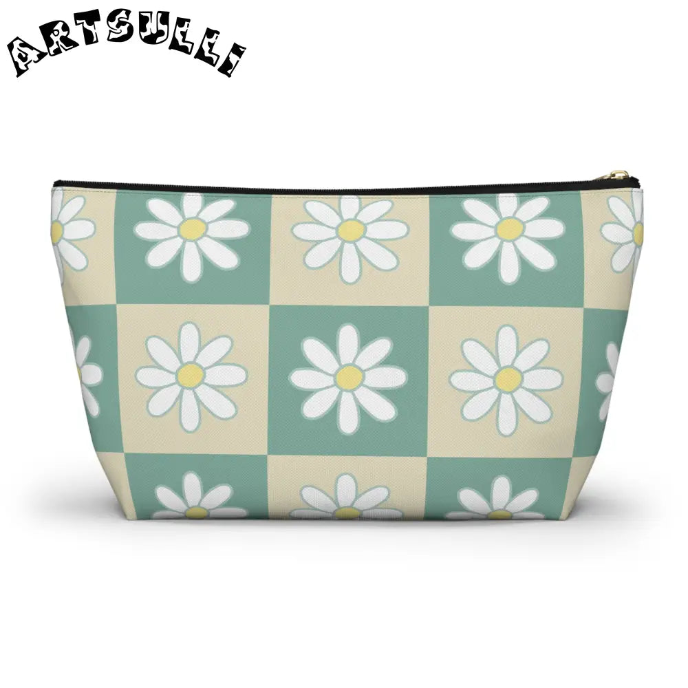 JAKKOUTTHEBXX Retro Daisy Checkerboard II Green and Tan Accessory