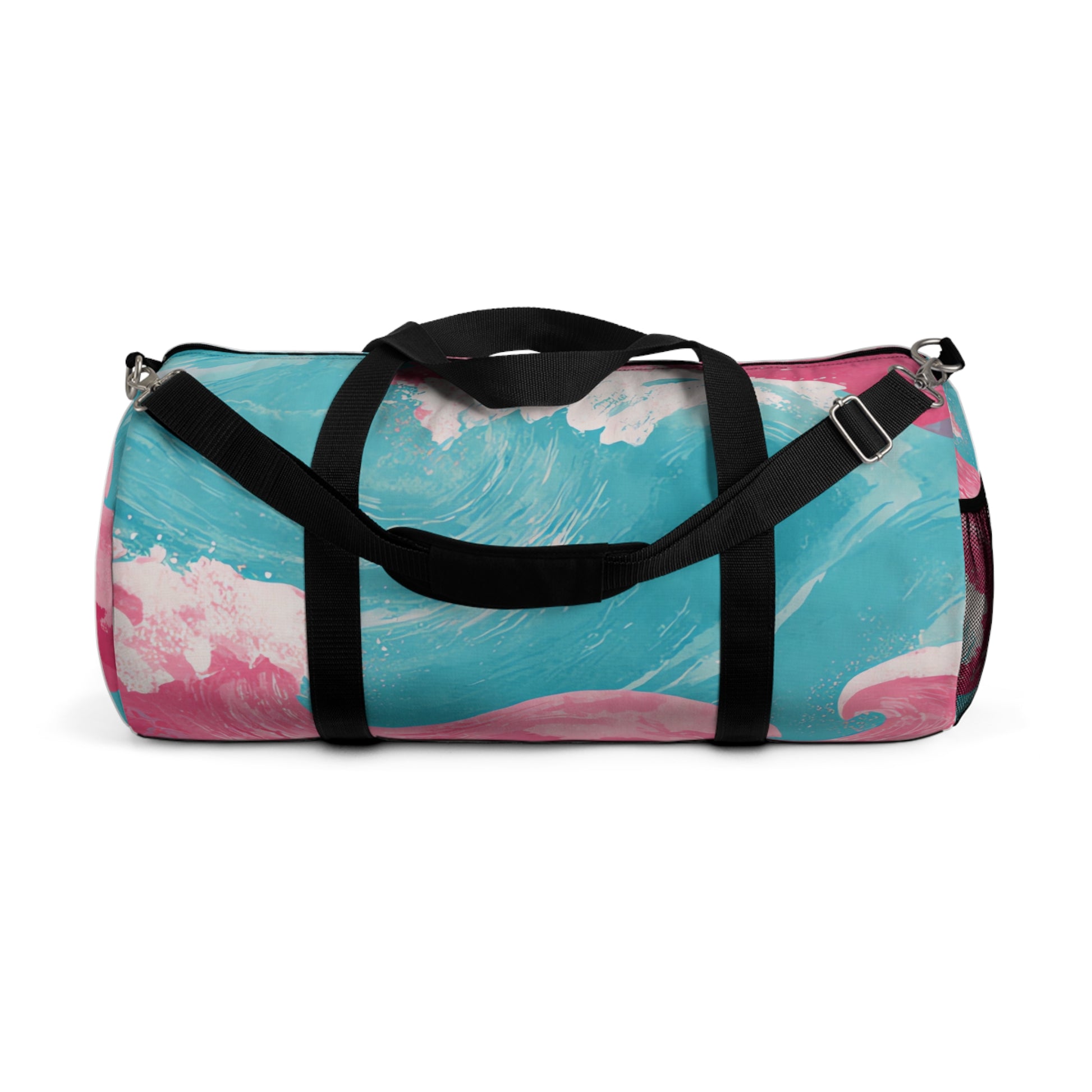 The Great Pastelwave II Pink and Blue Duffel Bag, Artsulli - Art is Long, Life is Short, Bags, Size, Large, , , , , 54070614953169069029