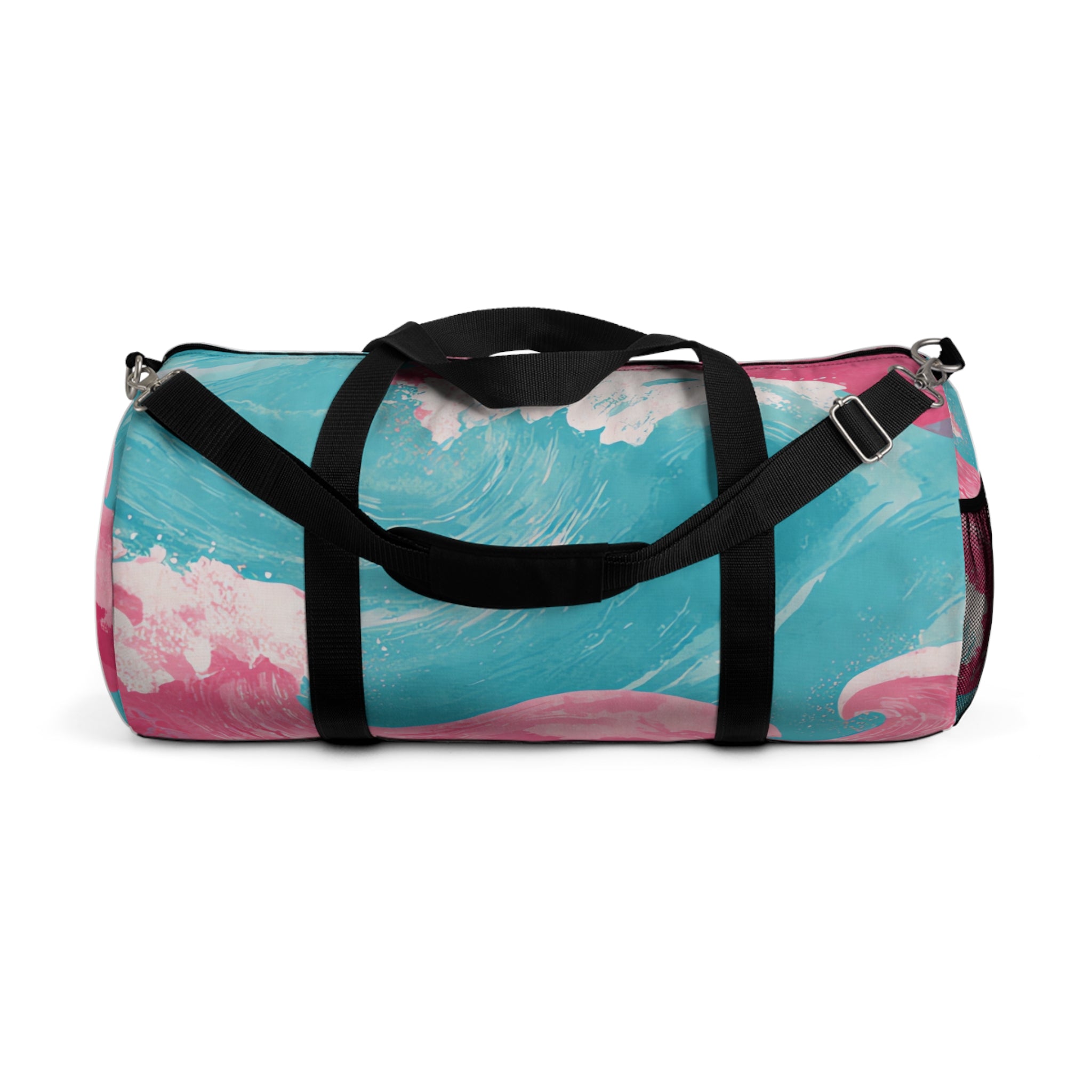 The Great Pastelwave II Pink and Blue Duffel Bag, Artsulli - Art is Long, Life is Short, Bags, Size, Large, , , , , 54070614953169069029