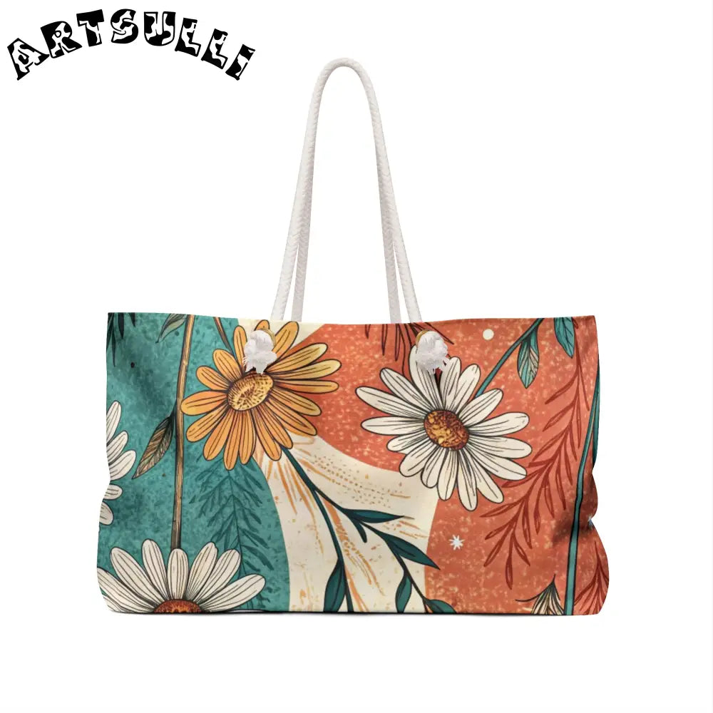 JAKKOUTTHEBXX Retro Daisy Dream Weekender Bag JAKKOUTTHEBXX Artsulli