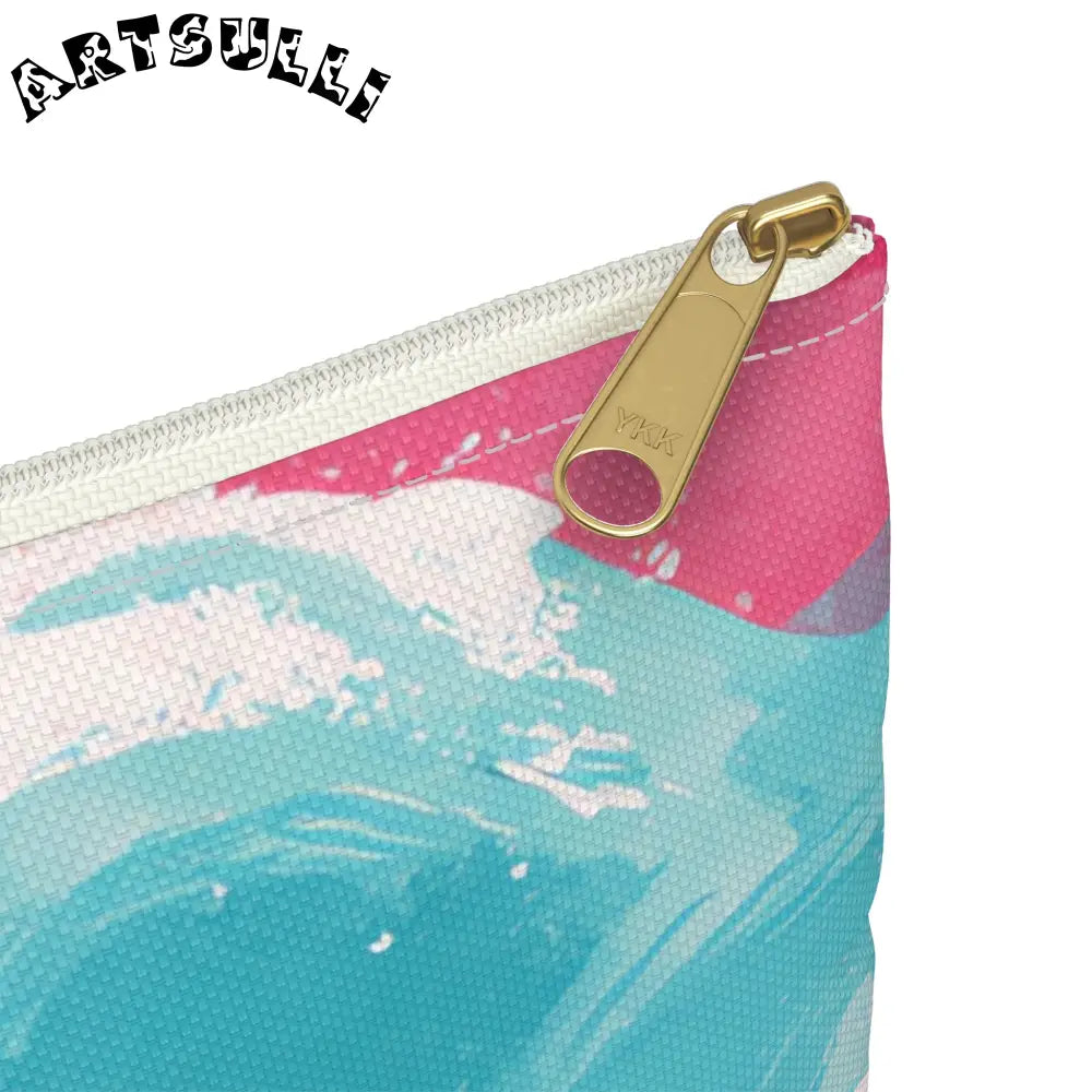 JAKKOUTTHEBXX The Great Pastelwave Pink and Blue Accessory Pouch