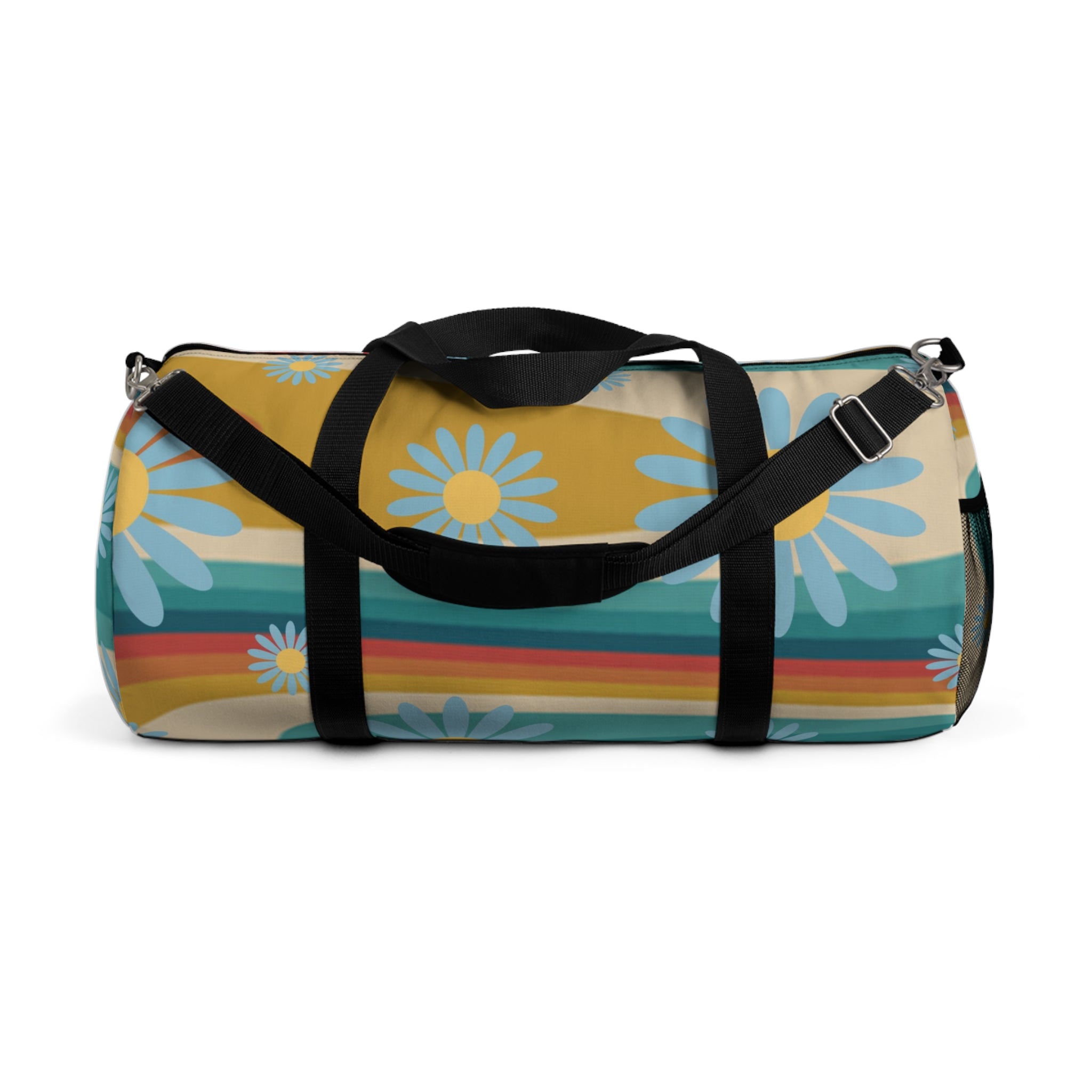 Psychedelic Floral Hills II Multi-Color Duffel Bag, Artsulli - Art is Long, Life is Short, Bags, Size, Large, , , , , 29286488976777