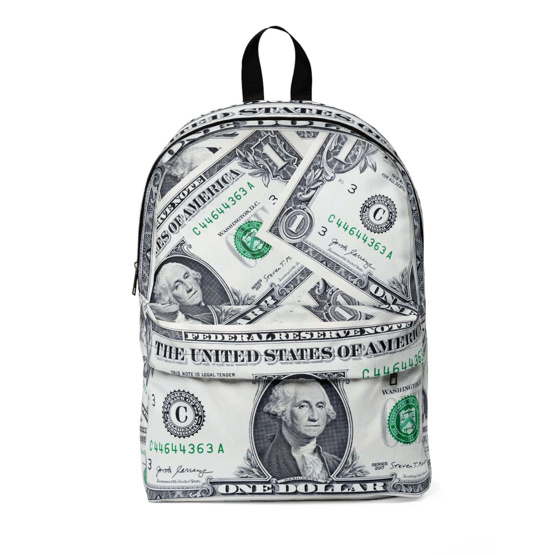 Money Collage Unisex Classic Backpack, Artsulli - Art is Long, Life is Short, Bags, Size, One size, , , , , 83695710490428