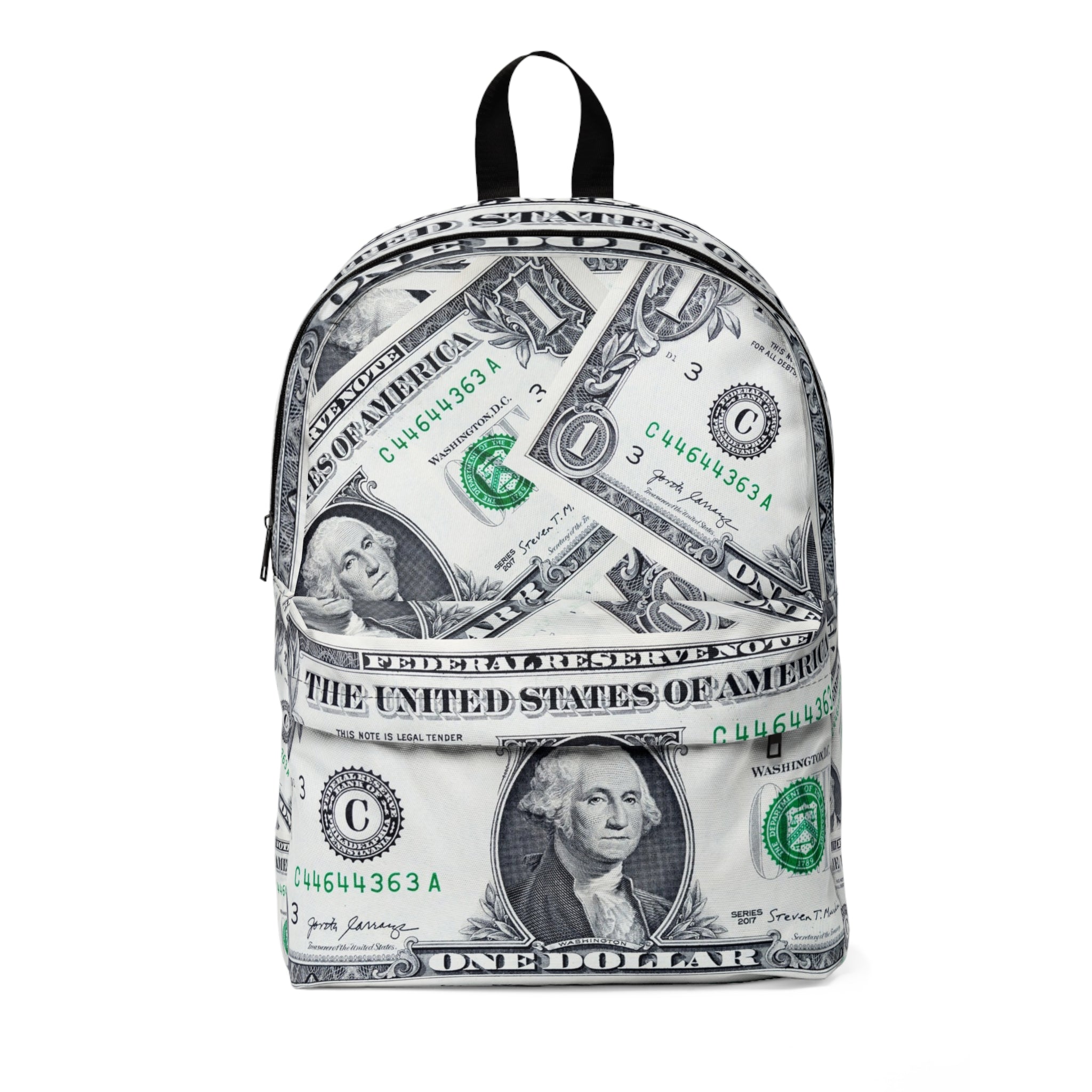 Money Collage Unisex Classic Backpack, Artsulli - Art is Long, Life is Short, Bags, Size, One size, , , , , 83695710490428
