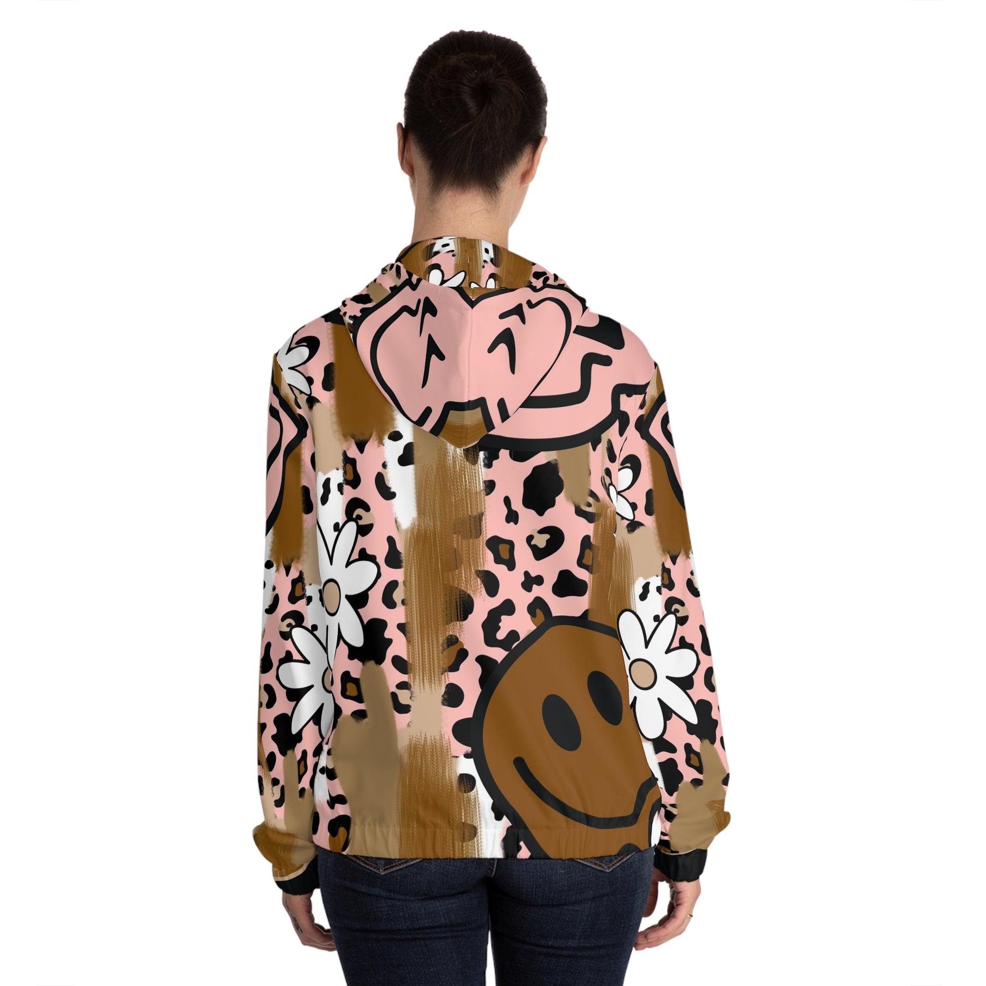 Sutfin Ghosts Pop Art Women’s Full-Zip Hoodie (AOP), Artsulli - Art is Long, Life is Short, All Over Prints, , , , , , , 