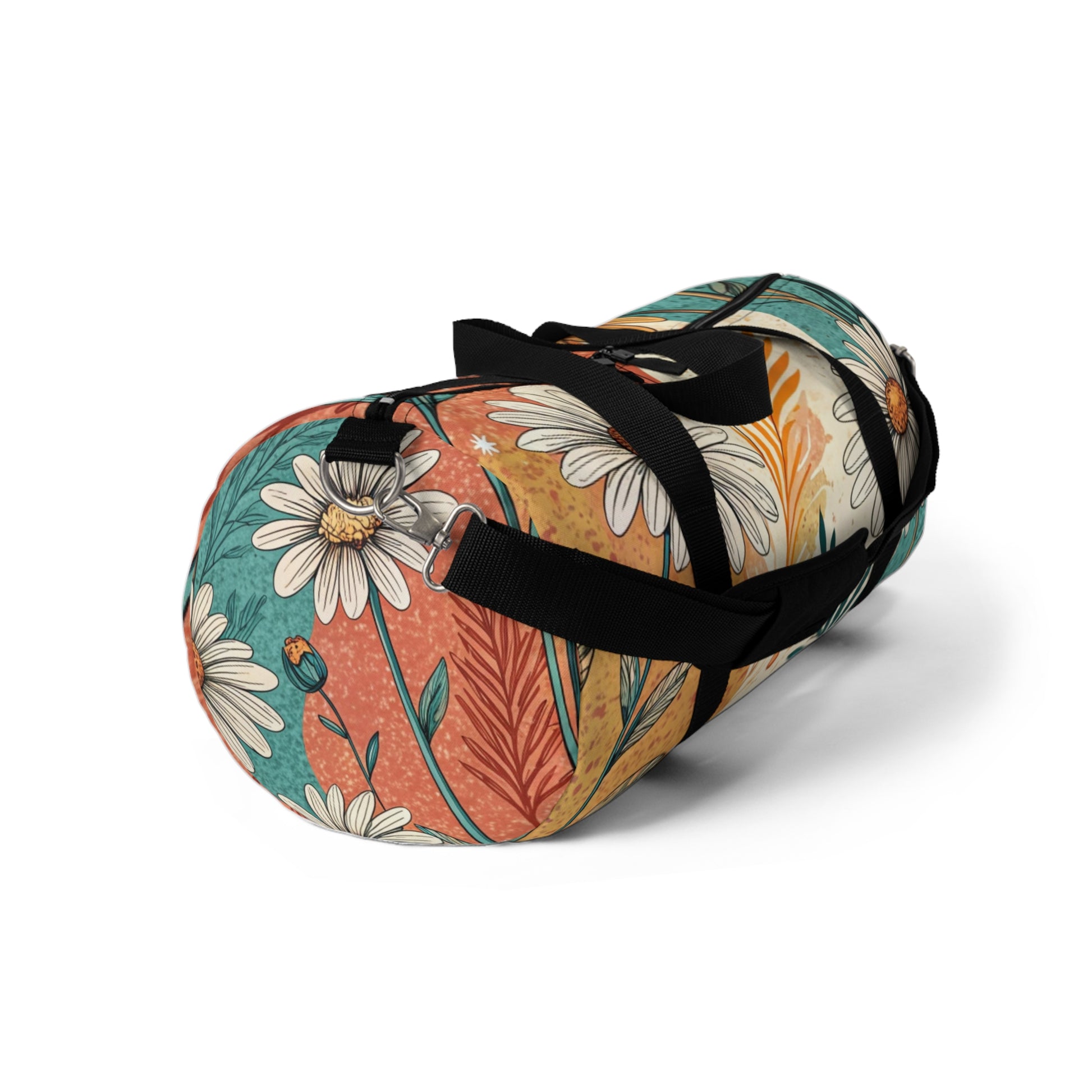 Retro Daisy Dream II Duffel Bag, Artsulli - Art is Long, Life is Short, Bags, , , , , , , 