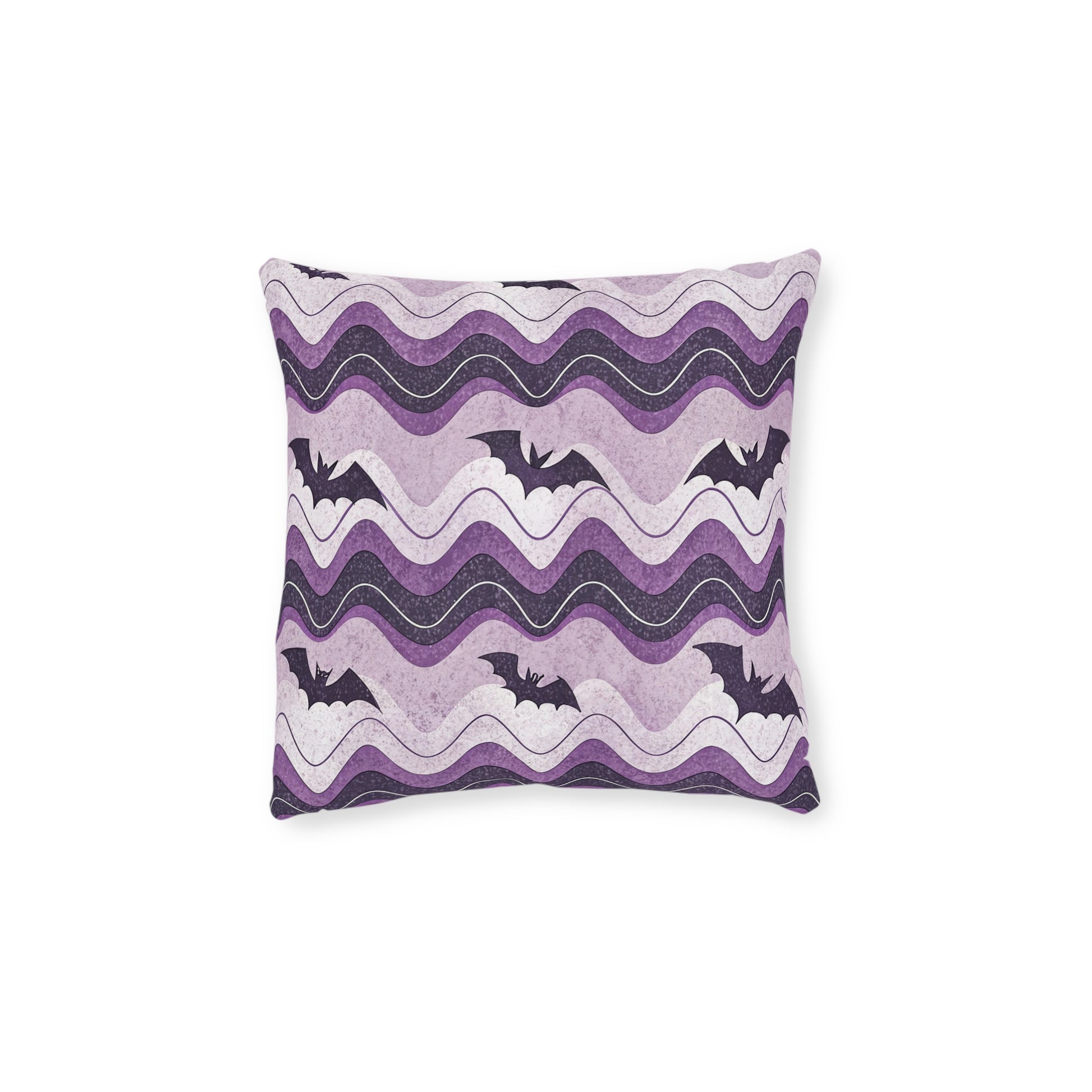 Bat Wave Square Pillow, Artsulli - Art is Long, Life is Short, Home Decor, Size, 12" × 12", , , , , 45231381314201