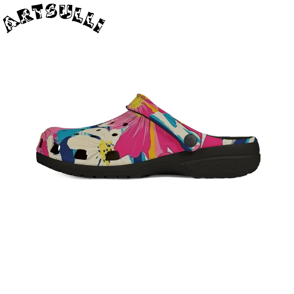 JAKKOUTTHEBXX Dayglo Floral Stripes Multi-Color EVA Foam Rubber