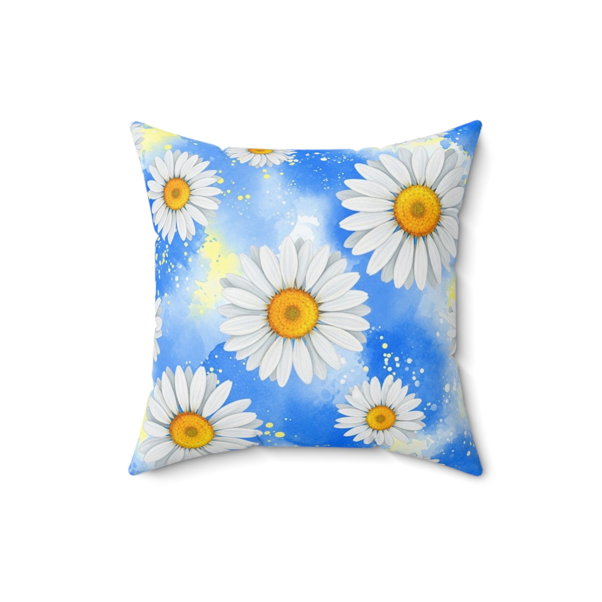 Daisies Spun Polyester Square Pillow, Artsulli - Art is Long, Life is Short, Home Decor, , , , , , , 