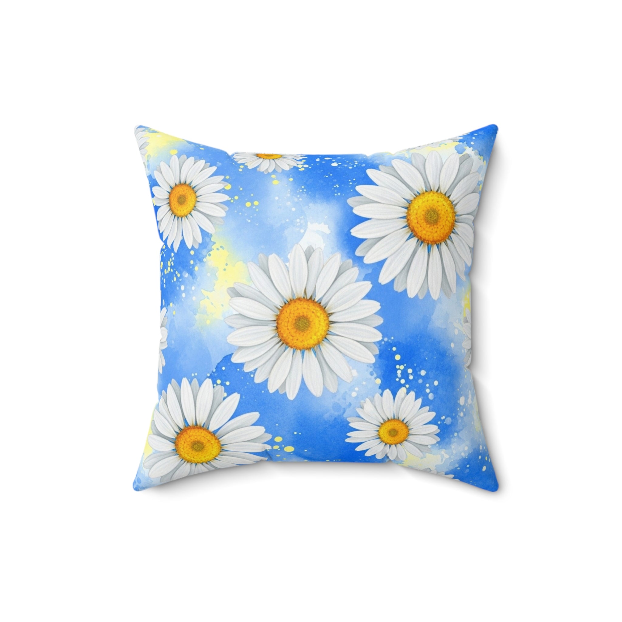 Daisies Spun Polyester Square Pillow, Artsulli - Art is Long, Life is Short, Home Decor, , , , , , , 