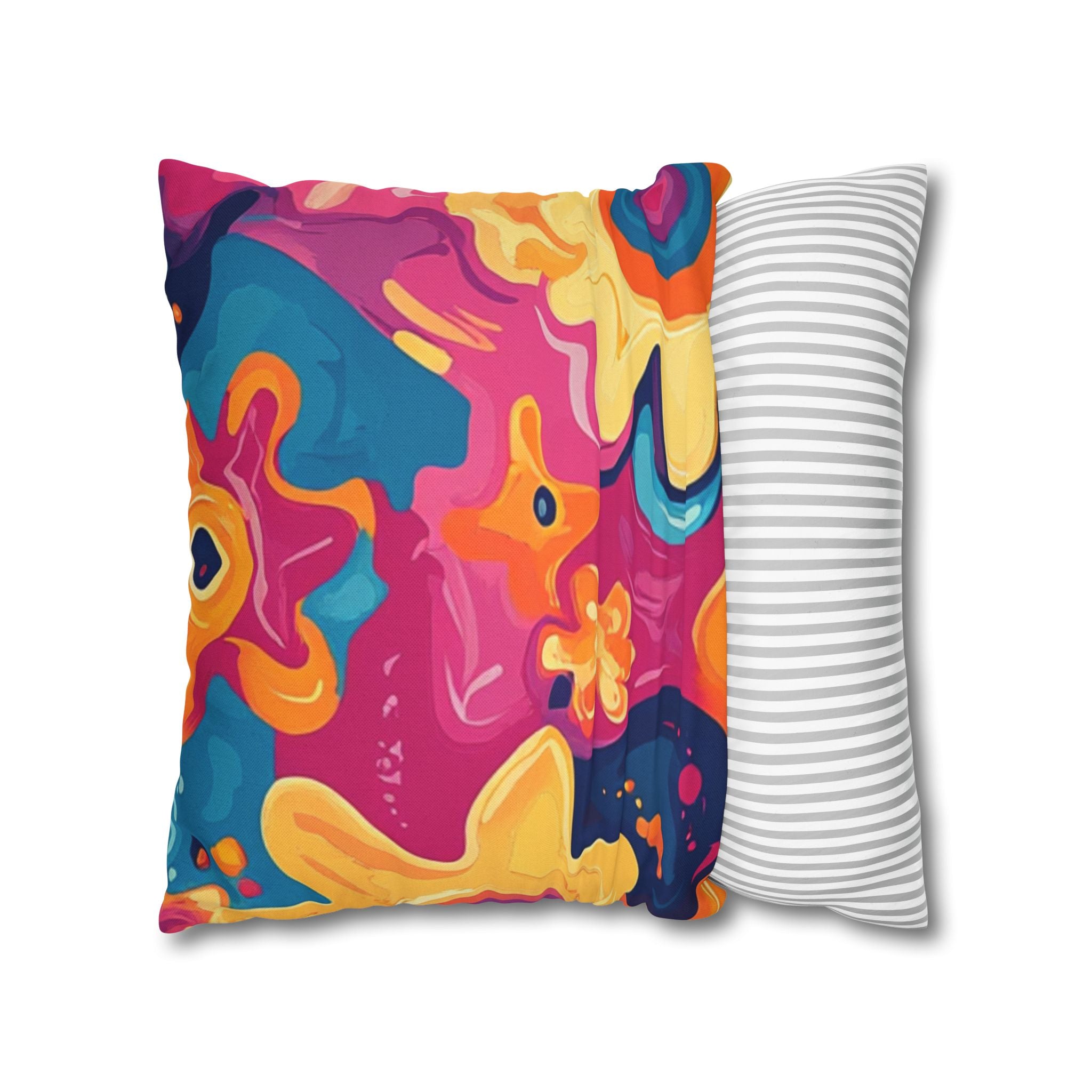 Spun Polyester Square Pillowcase