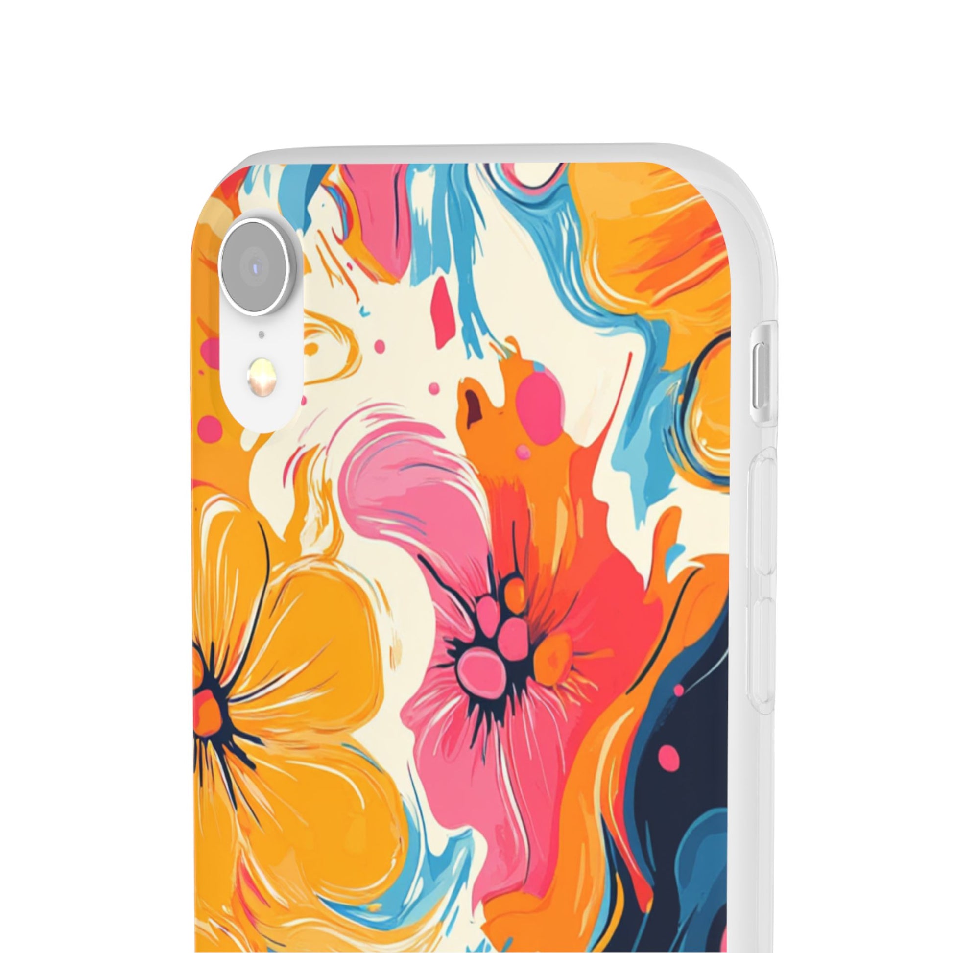 Vibrant Abstract Floral Flexi Case, Artsulli - Art is Long, Life is Short, Phone Case, , , , , , , 