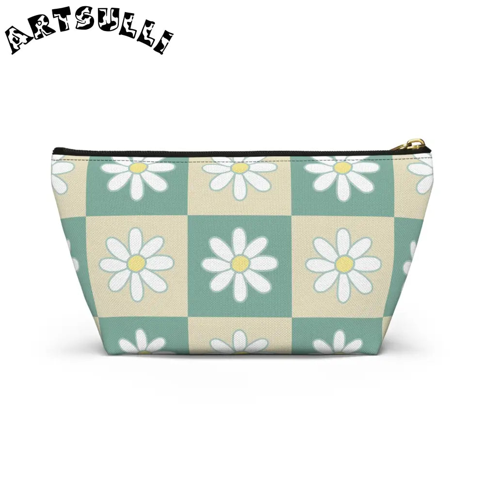 JAKKOUTTHEBXX Retro Daisy Checkerboard II Green and Tan Accessory