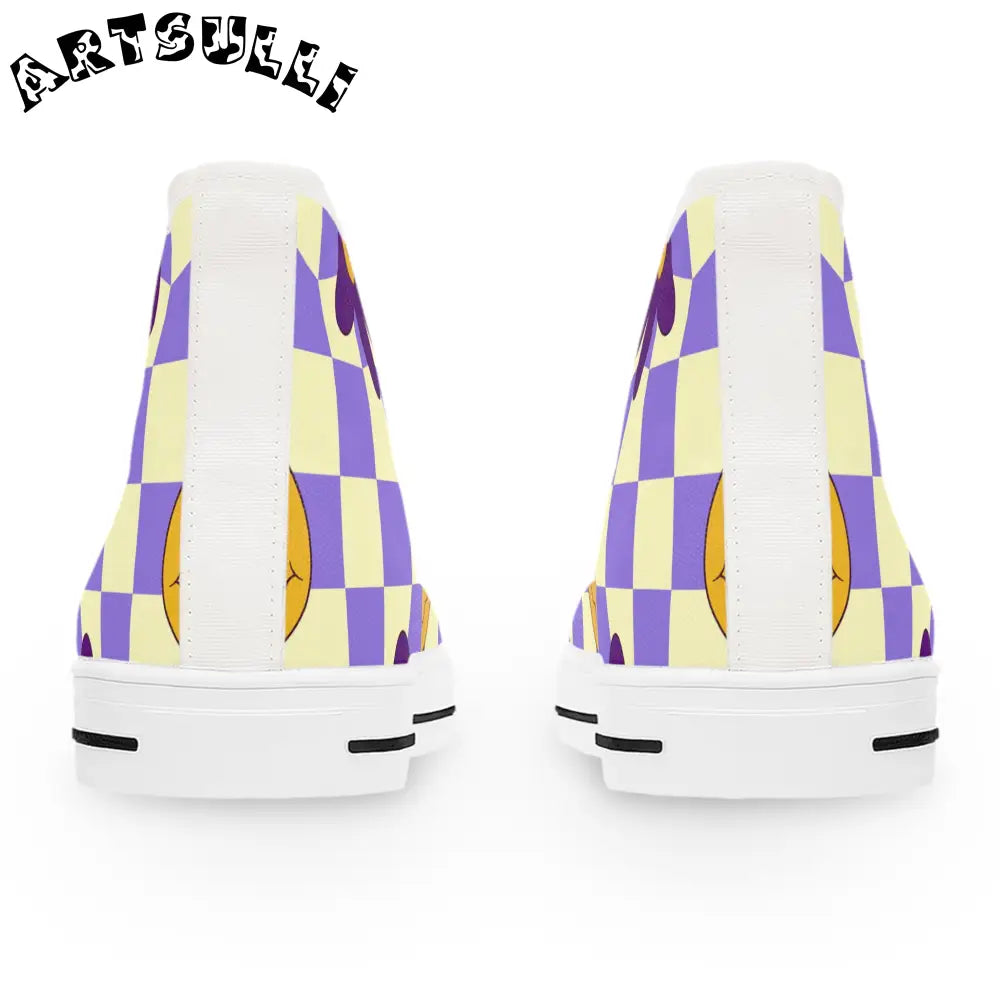 JAKKOUTTHEBXX Trippy Flower Power Motifs Women’s High Top Sneakers