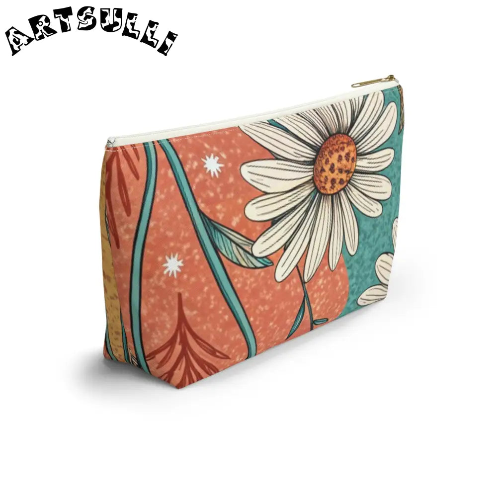 JAKKOUTTHEBXX Retro Daisy Dream Accessory Pouch w T-bottom