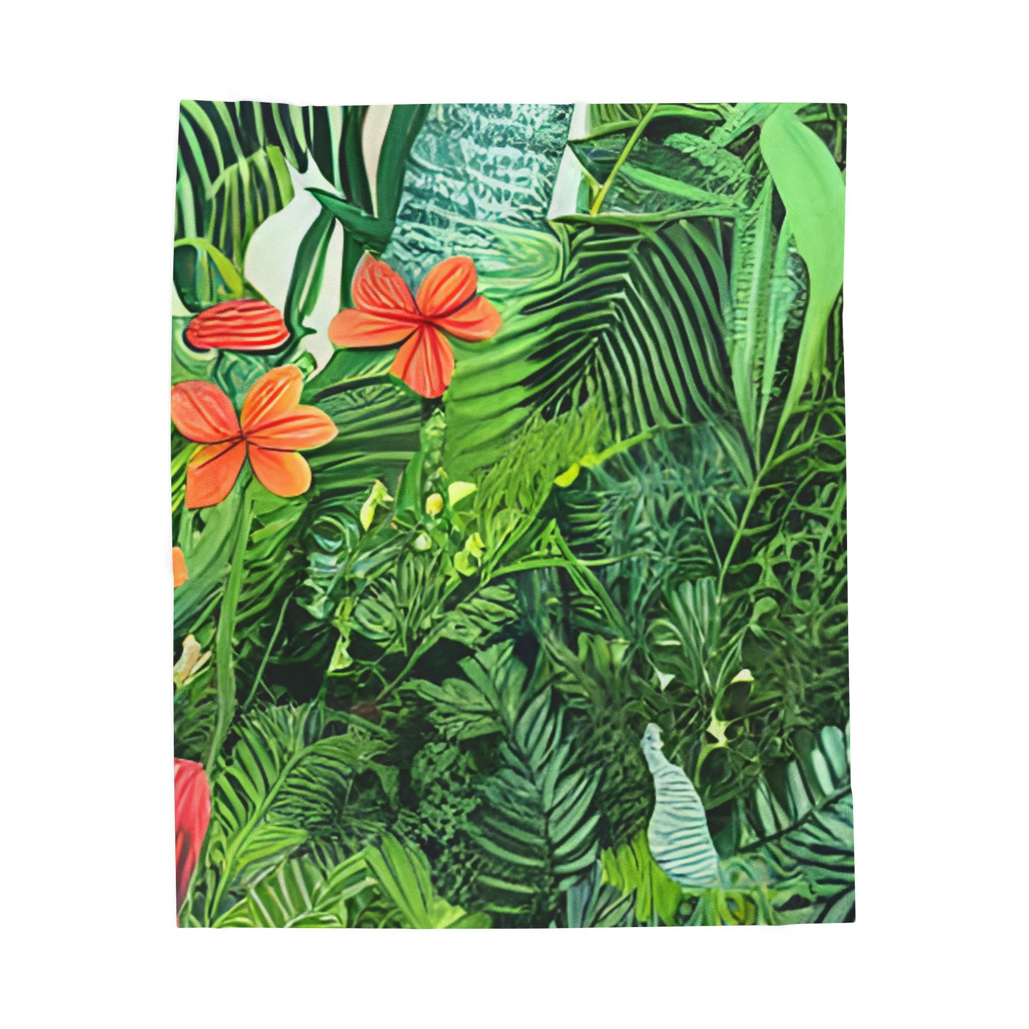 Jungle Zebra Art Velveteen Plush Blanket, Artsulli - Art is Long, Life is Short, All Over Prints, Size, 50" × 60", , , , , 63211659586923
