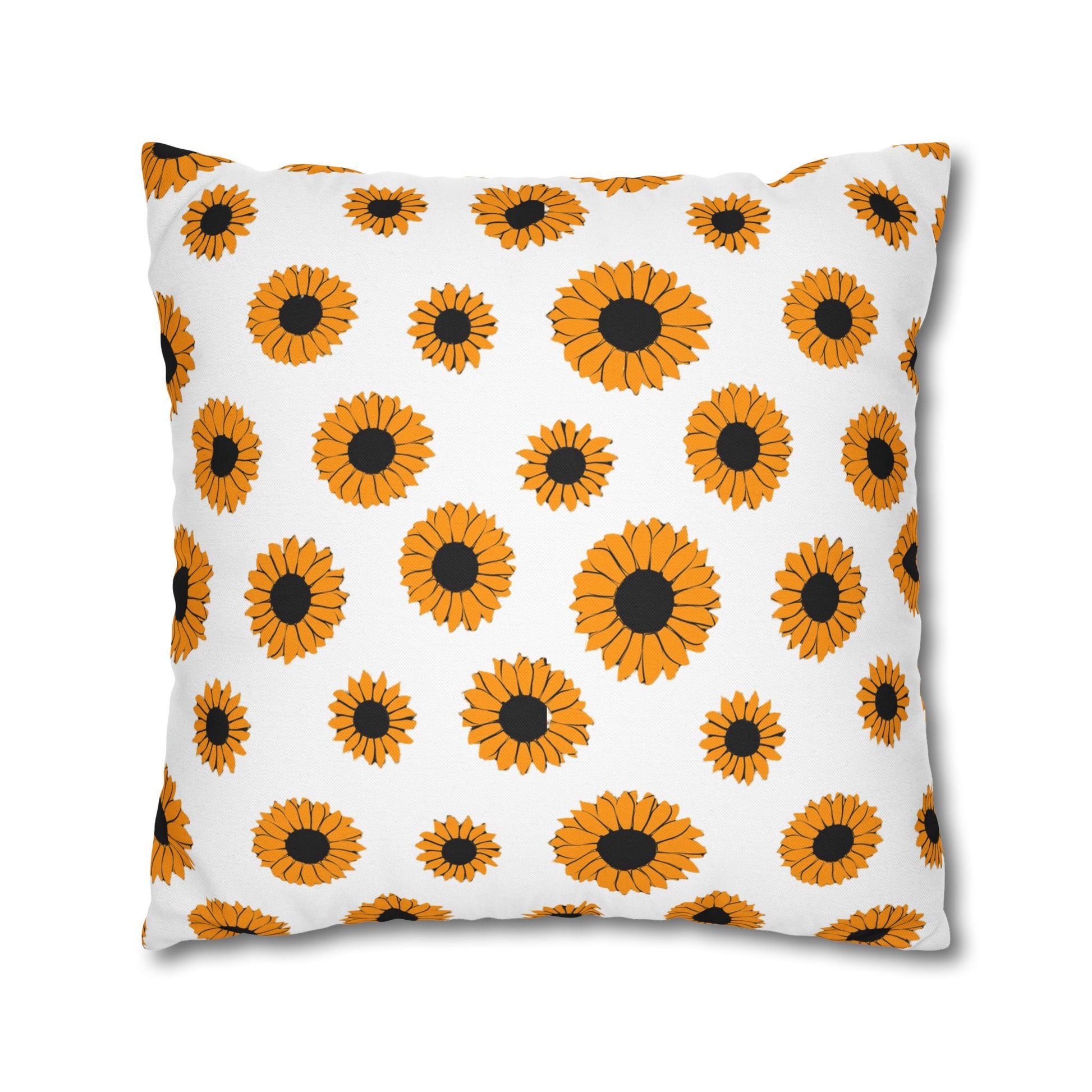 Sunflowers Spun Polyester Square Pillowcase, Artsulli - Art is Long, Life is Short, Home Decor, , , , , , , 