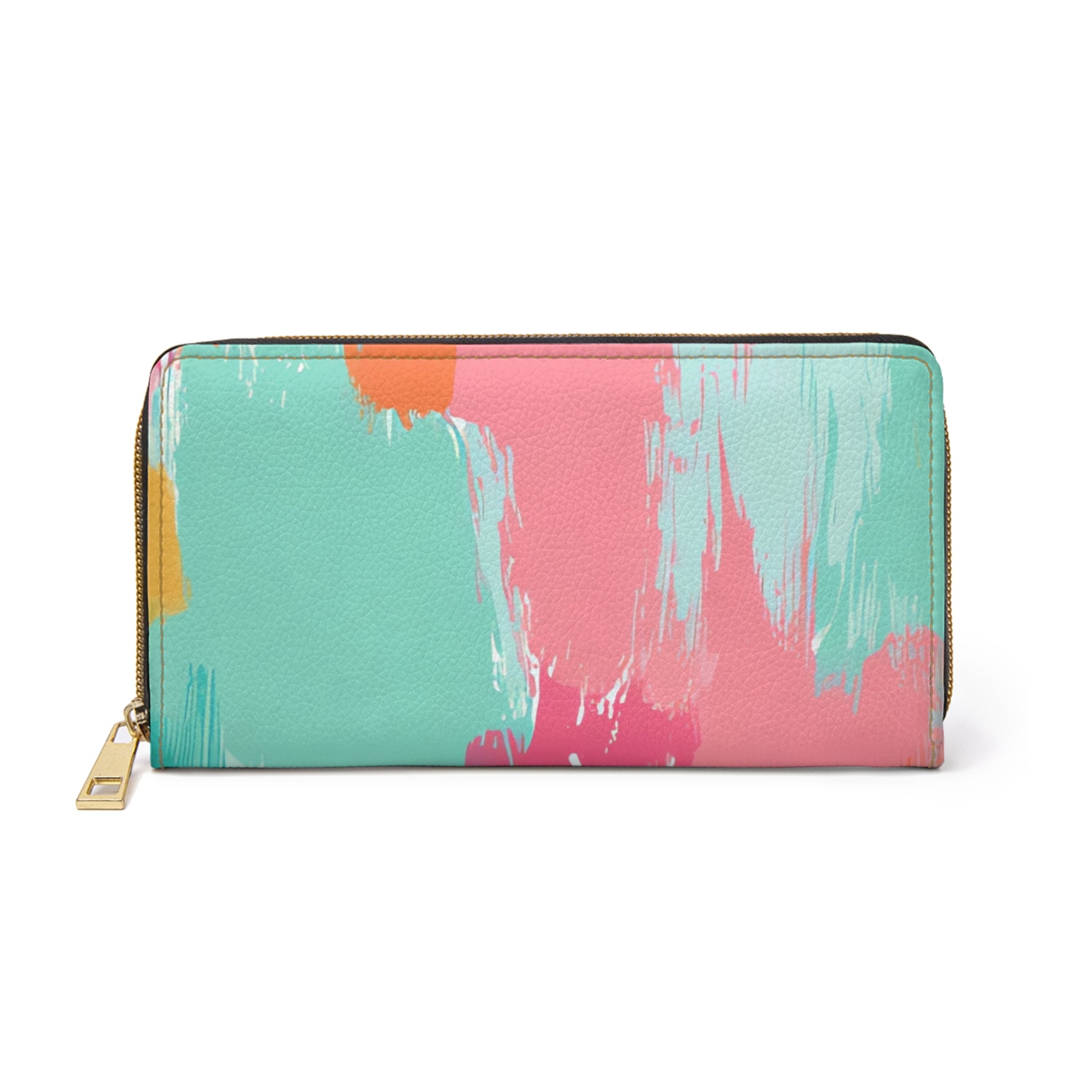 Preppy Pixel Bloom II Zipper Wallet, Artsulli - Art is Long, Life is Short, Accessories, Size, One size, Color, White, , , 14763510532681221097