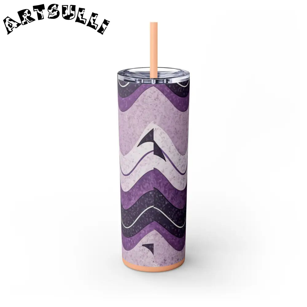 JAKKOUTTHEBXX Bat Wave Skinny Tumbler with Straw 20oz JAKKOUTTHEBXX