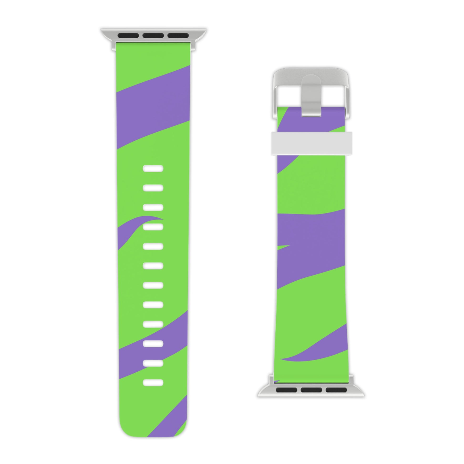 Tyrannosaurus Print Green and Purple Watch Band for Apple Watch, Artsulli - Art is Long, Life is Short, Accessories, , , , , , , 