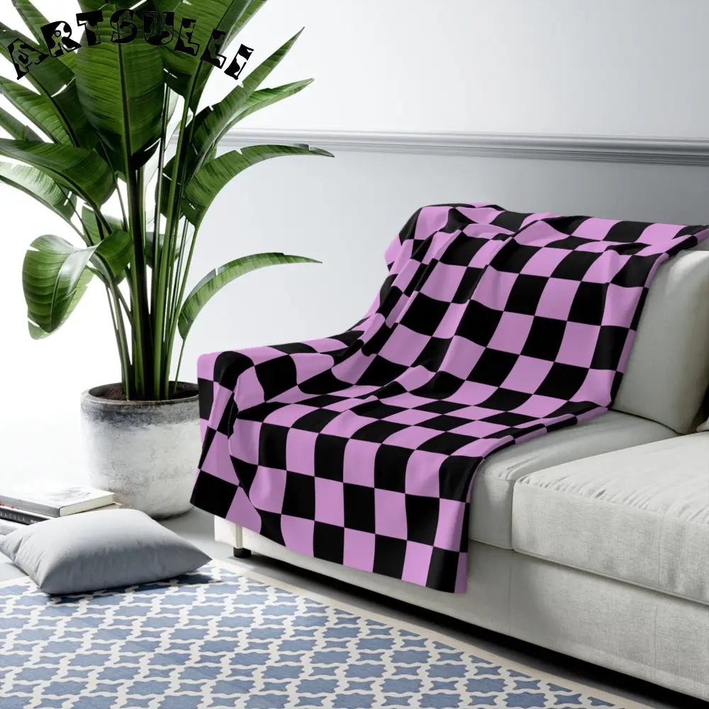 JAKKOUTTHEBXX Pixel Punk Vision Sherpa Fleece Blanket JAKKOUTTHEBXX