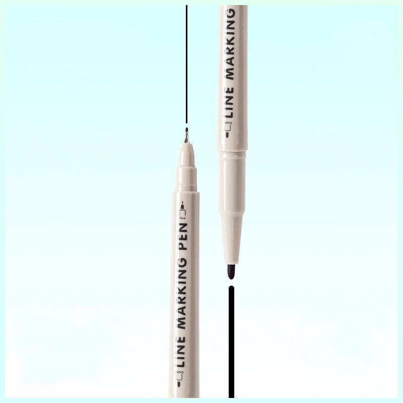 6 Pcs/Set Double Tip Line Marking Pen Drawing Manga Outlining Art Marker Brush for Sketch Painting Stationery Supplies