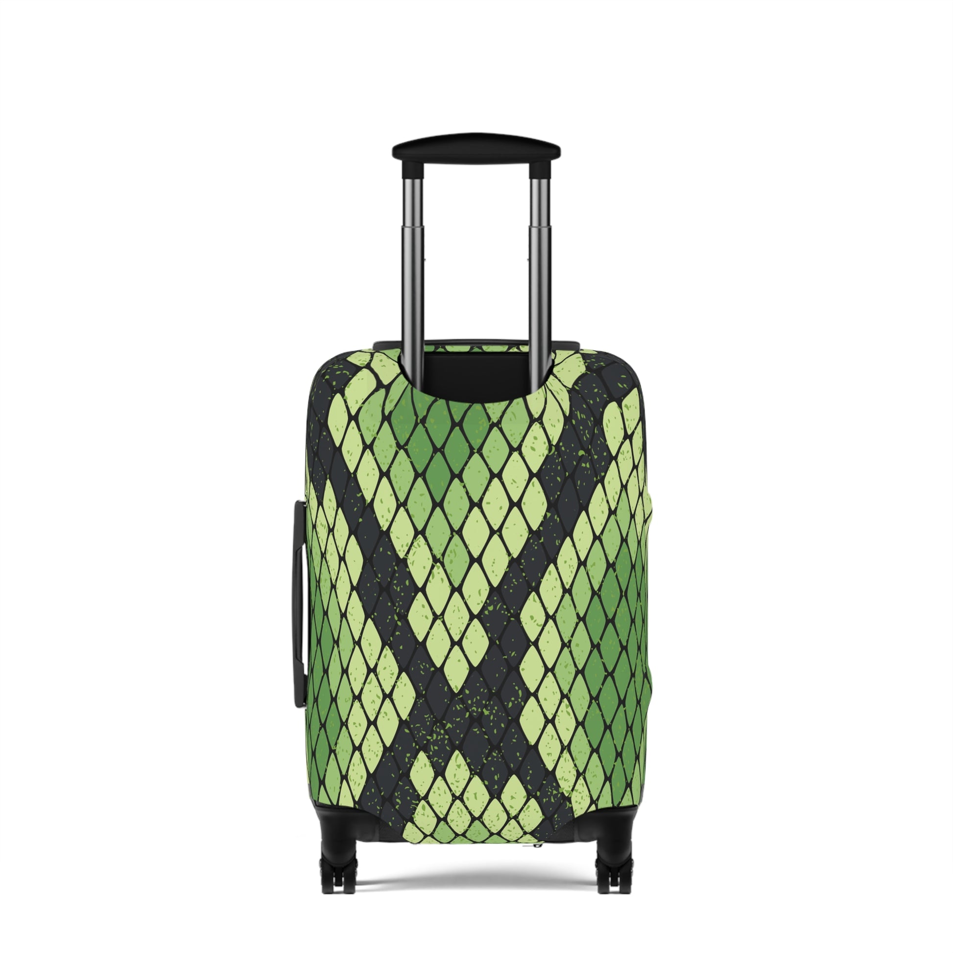 Snake Skin Green and Black Luggage Cover, Artsulli - Art is Long, Life is Short, Accessories, , , , , , , 